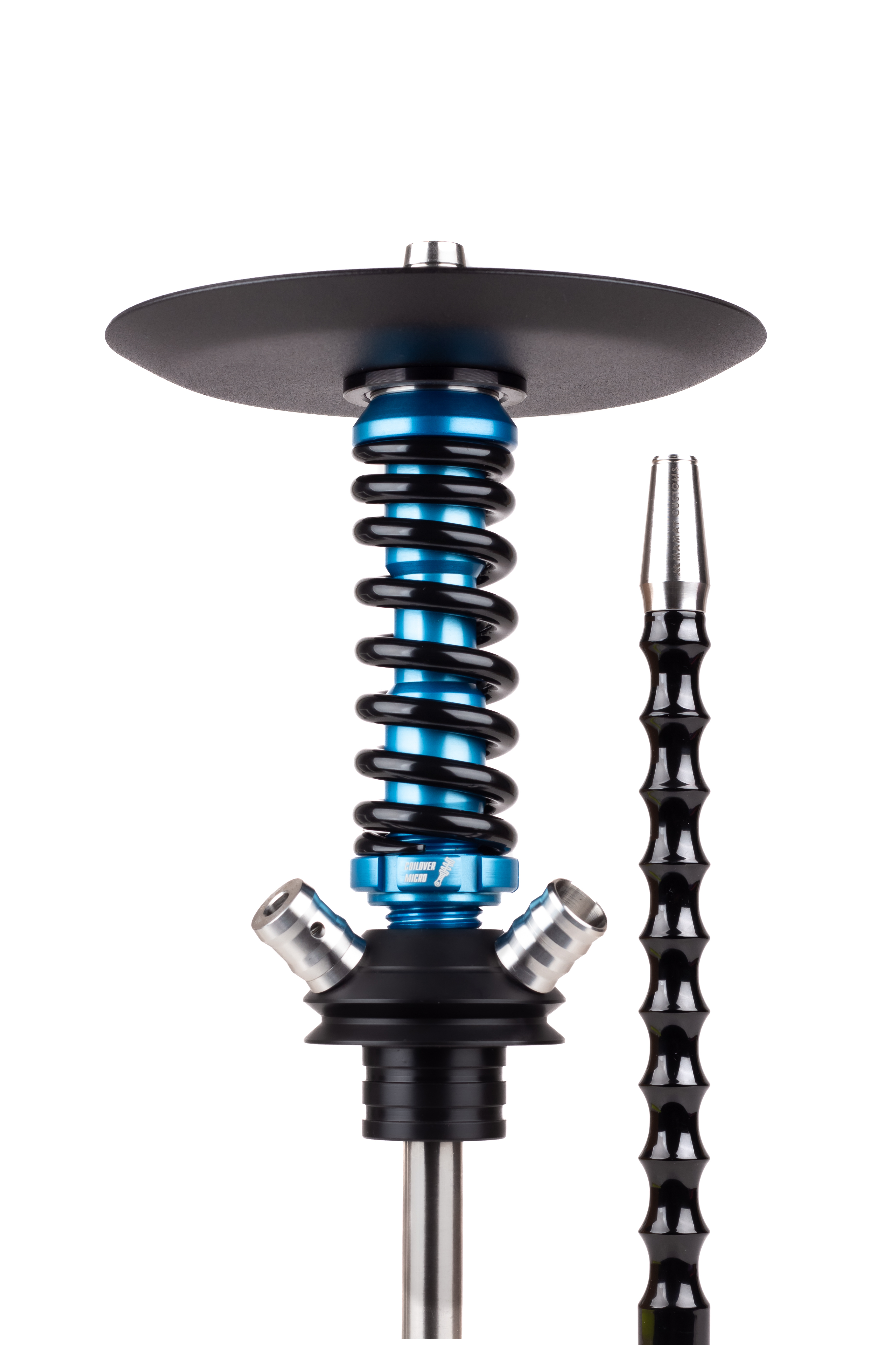 Кальян Mamay Customs Coilover Micro Anod Синий/Черный глянец
