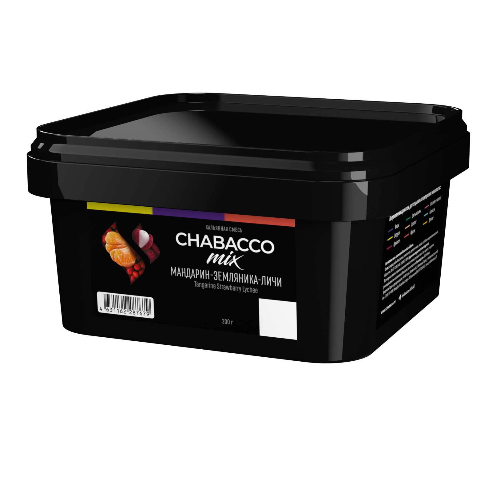 (M) Chabacco Mix 200 г Tangerine Strawberry Lychee (Мандарин земляника личи)