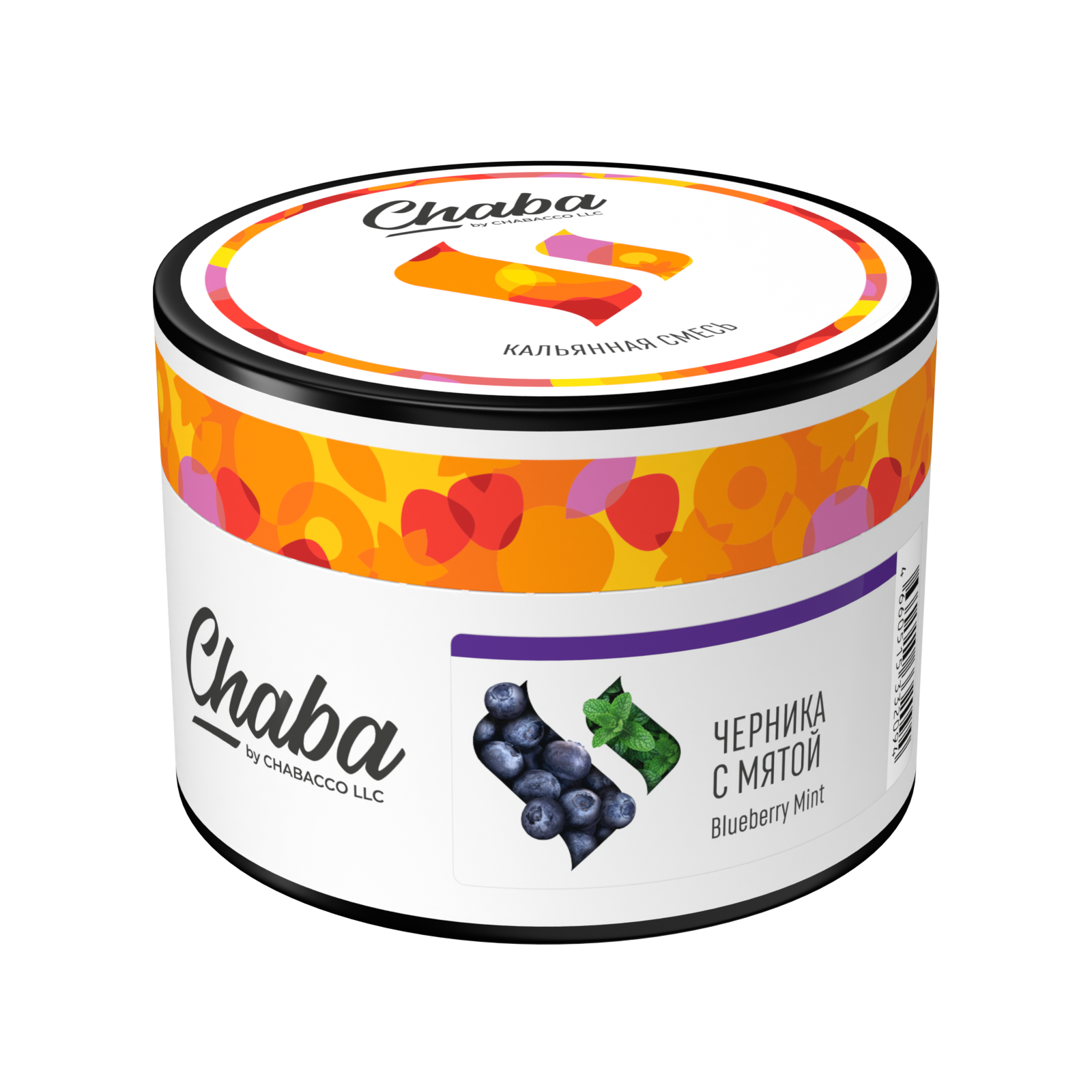 (M) Chaba Mix 40 г Blueberry Mint (Черника с Мятой) Nicotine Free