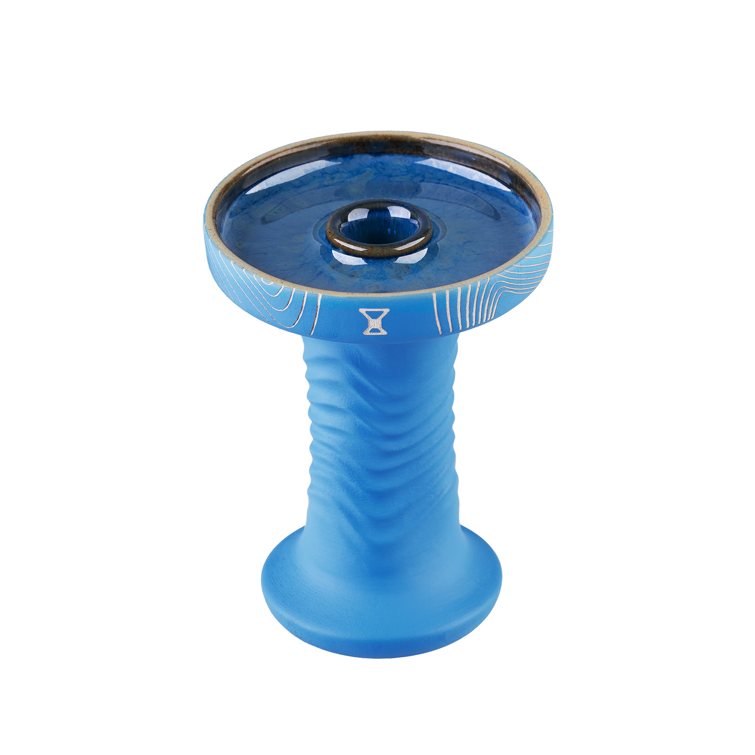  чаша alpha hookah - wave phunnel pacific blue 