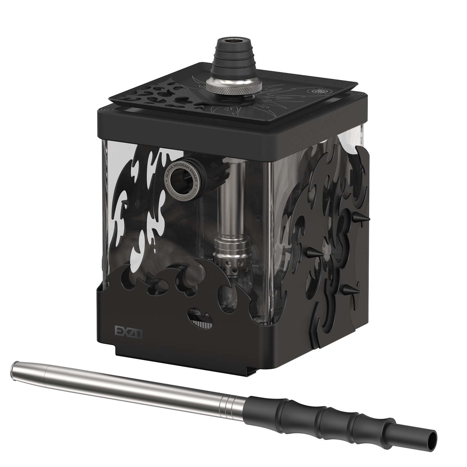  кальян alpha hookah - smart exzo tribal (black) 