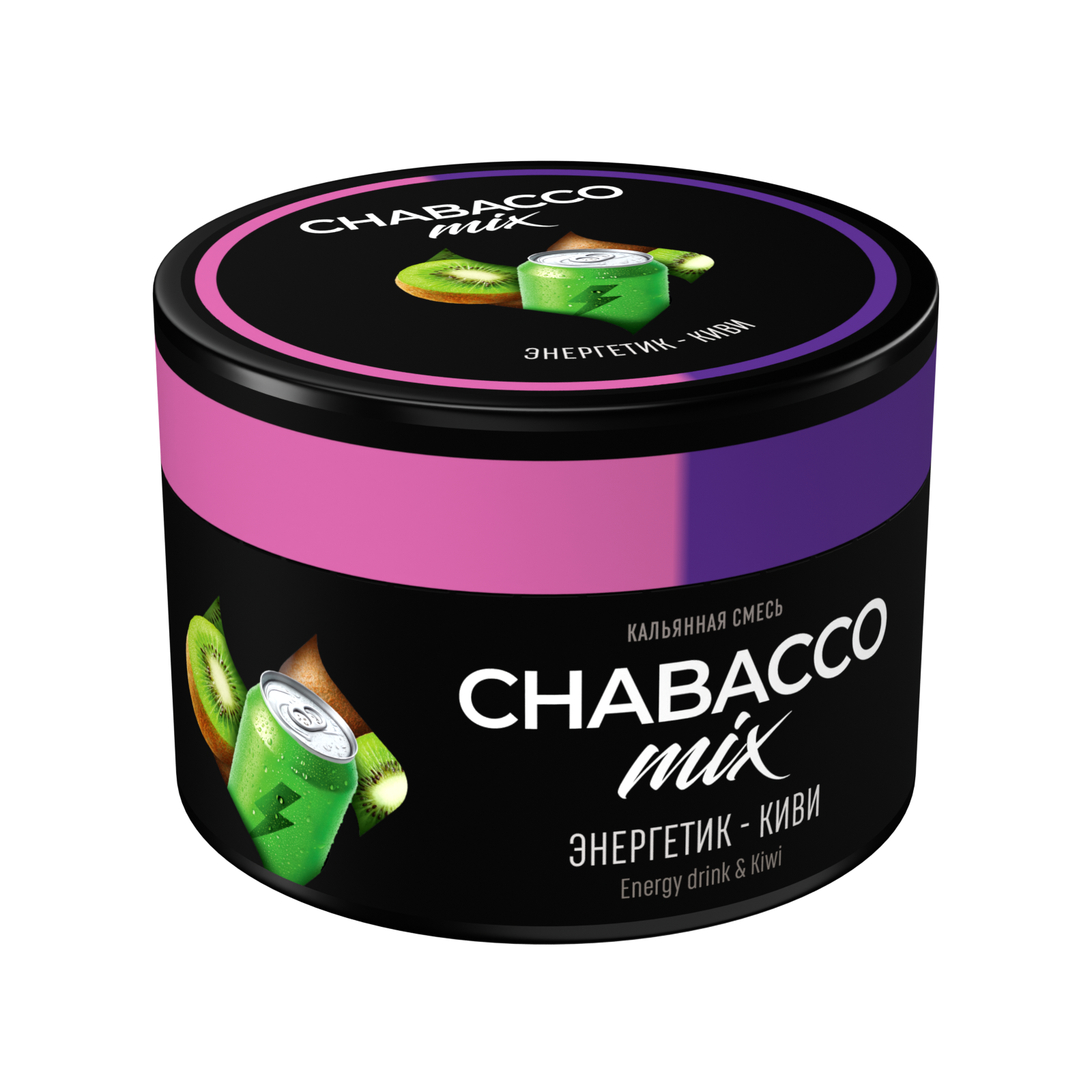 (M) Chabacco Mix 40 г Energy Drink & Kiwi (Энергетик-Киви)
