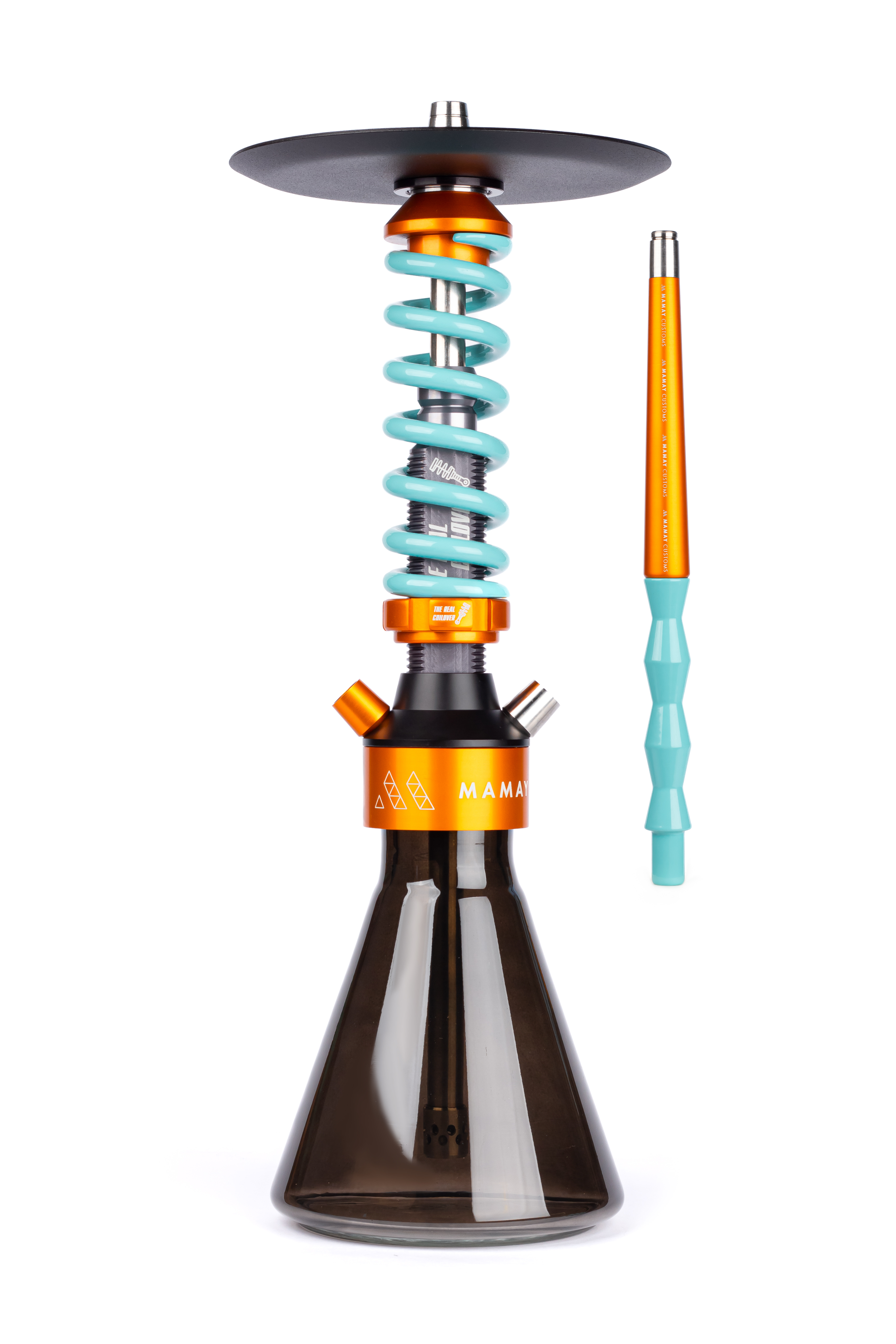 Кальян Mamay Customs Coilover TRC Orange Mint (Колба Conical Dark)