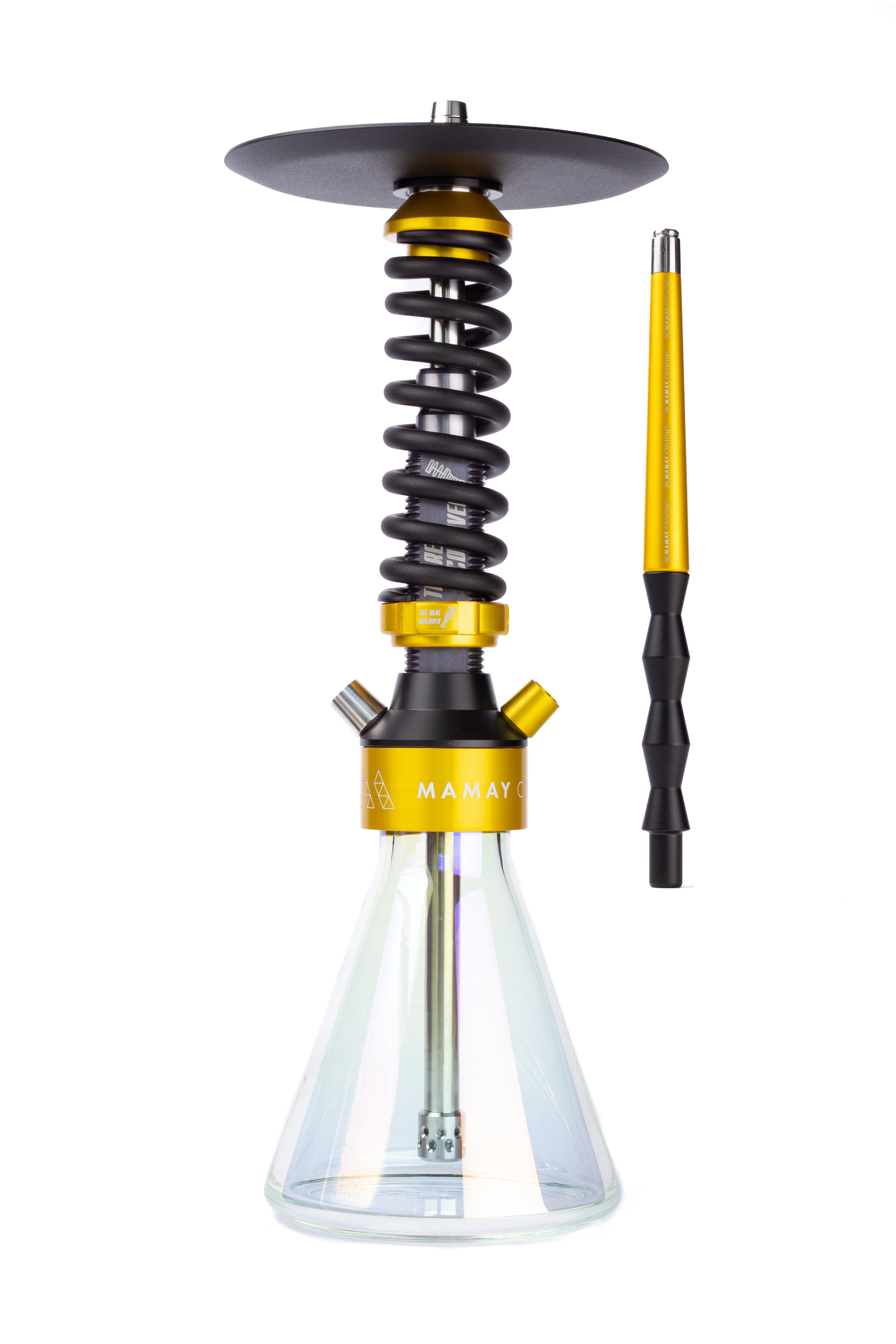 Кальян Mamay Customs Coilover TRC Goldy (Колба Conical Pearl)
