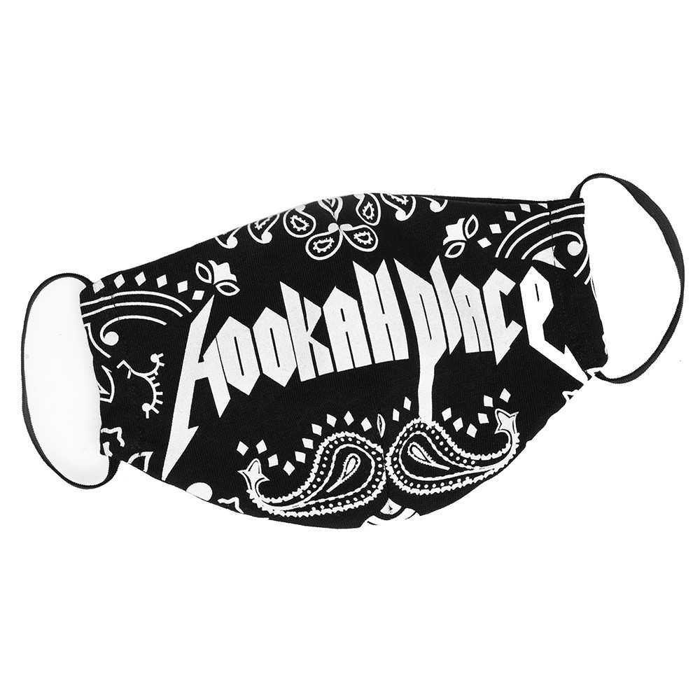  защитная маска hookahplace hard rock черная (хлопок) 