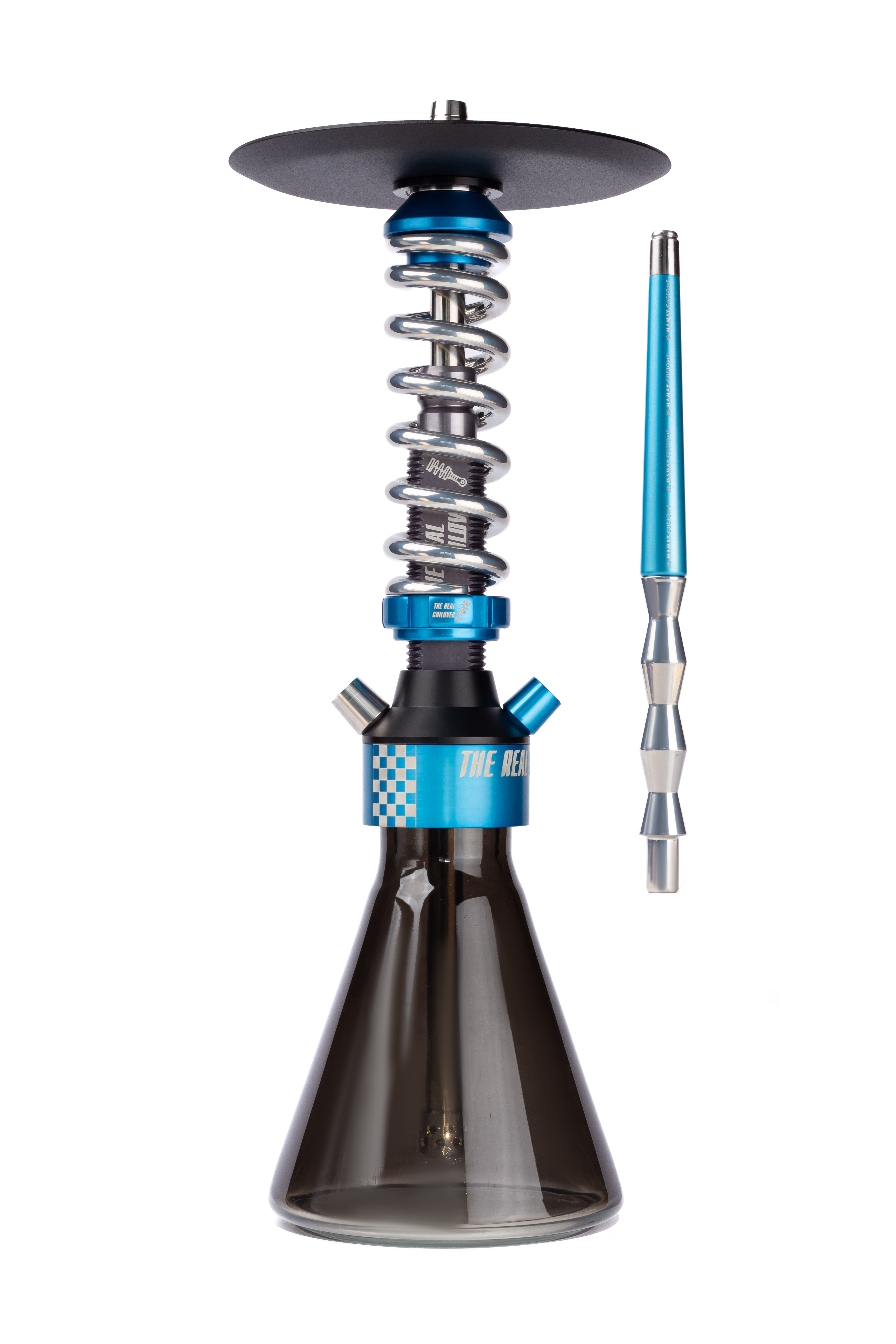 Кальян Mamay Customs Coilover TRC Sky Chrome (Колба Conical Dark)