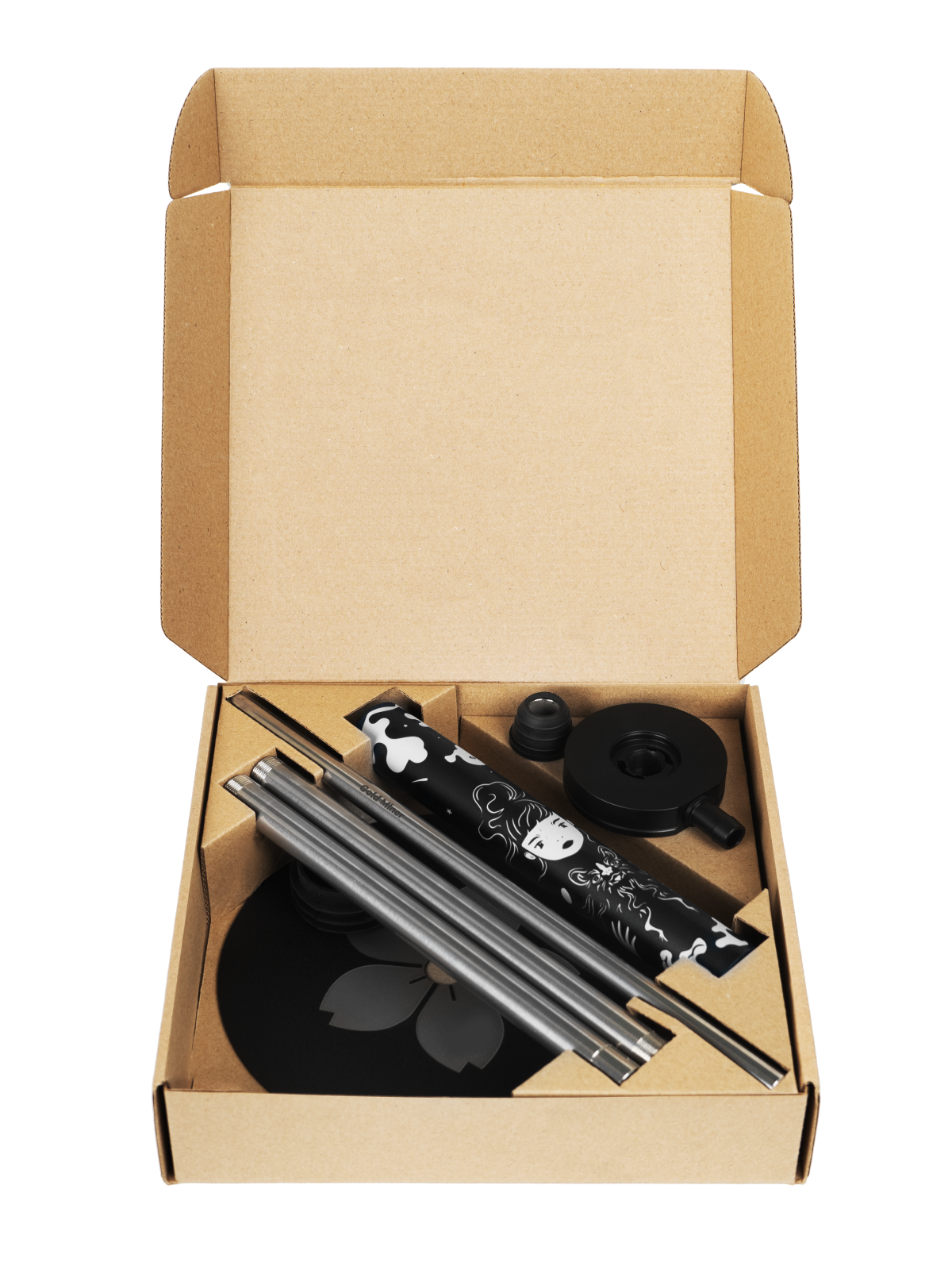  кальян gold miner - freestyle cloud girl (black) 