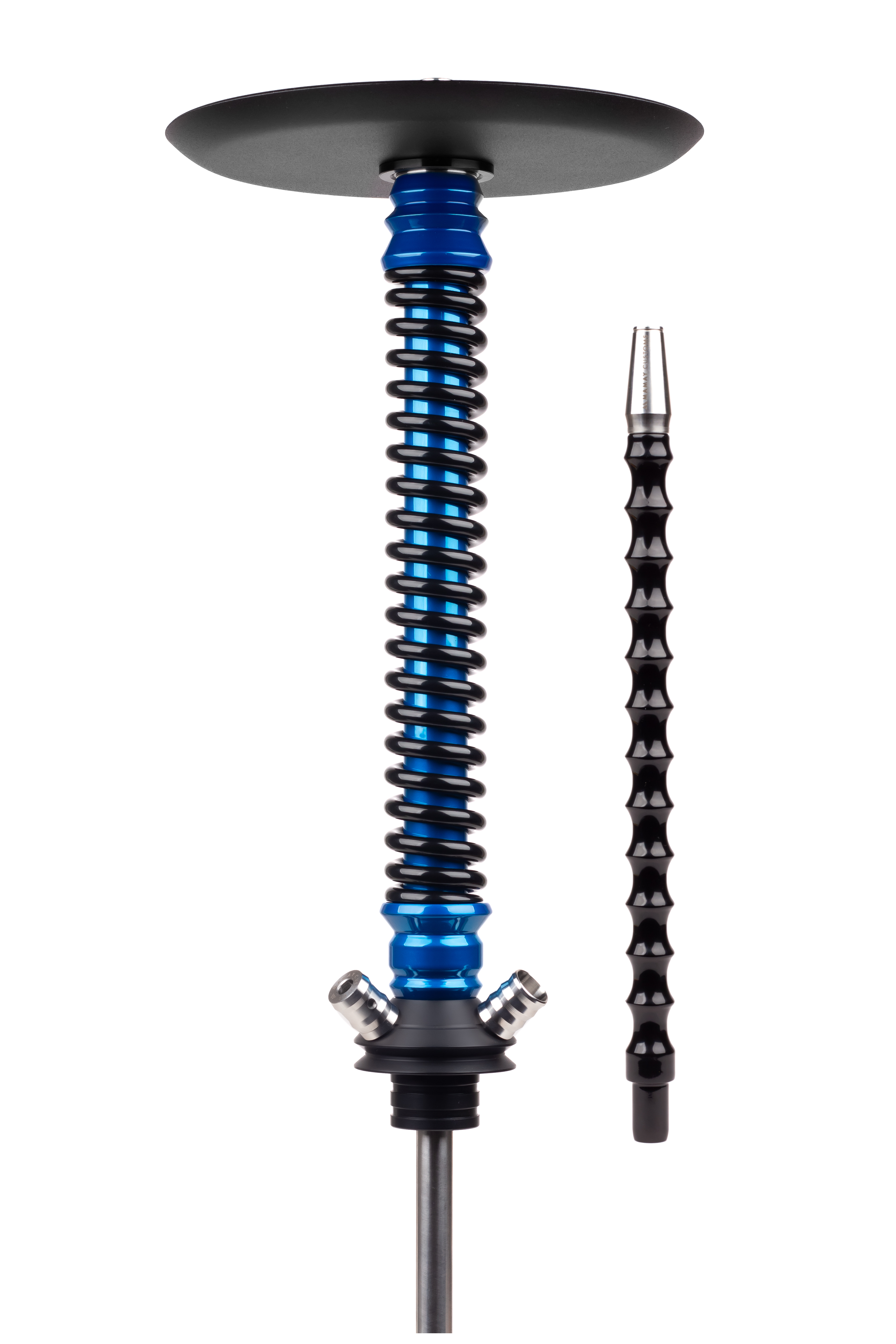 Кальян Mamay Customs Coilover Big Base Голубой лак/Черный глянец