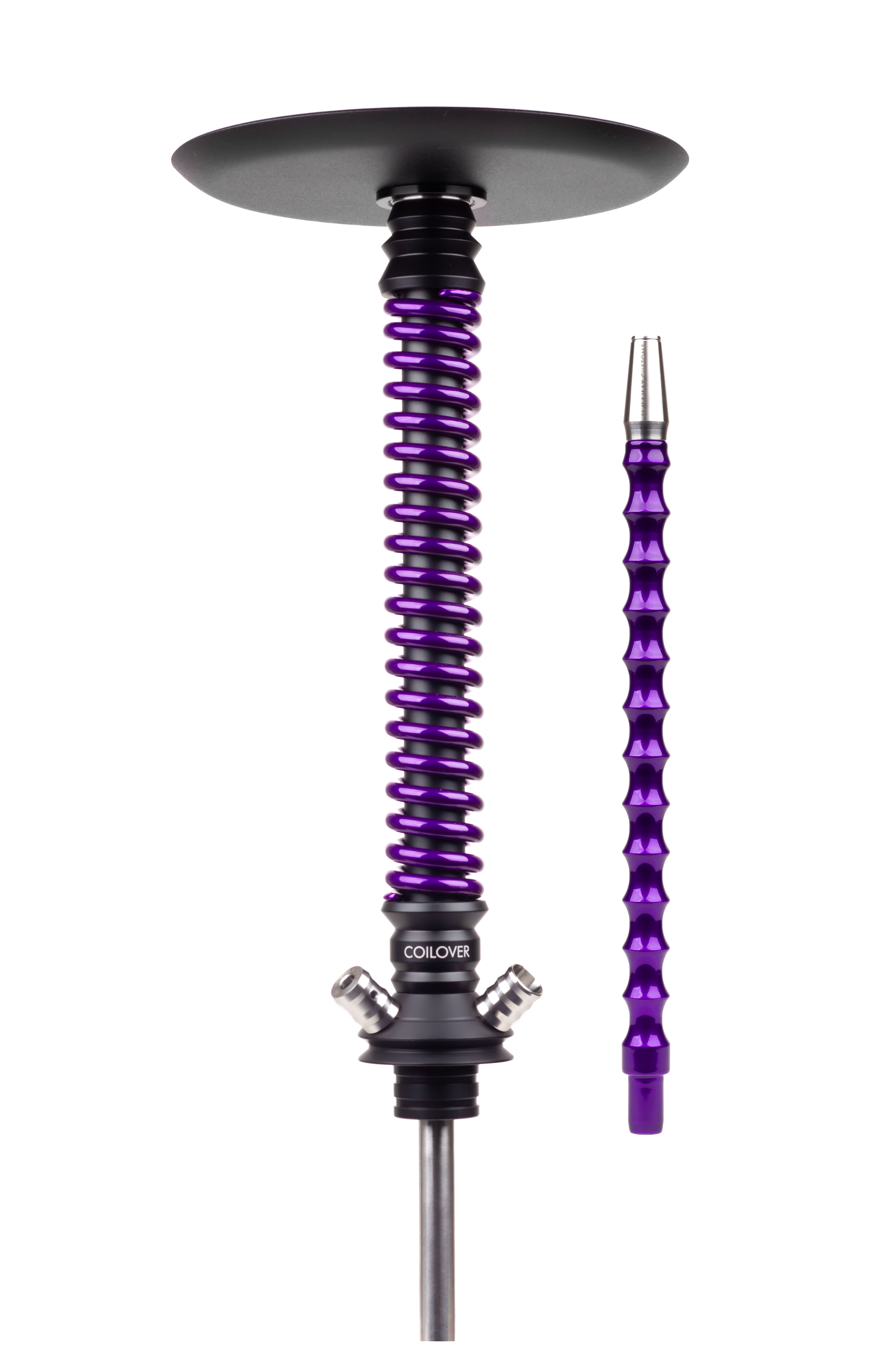 Кальян Mamay Customs Coilover Big Base Черный мат./Фиолетовый лак
