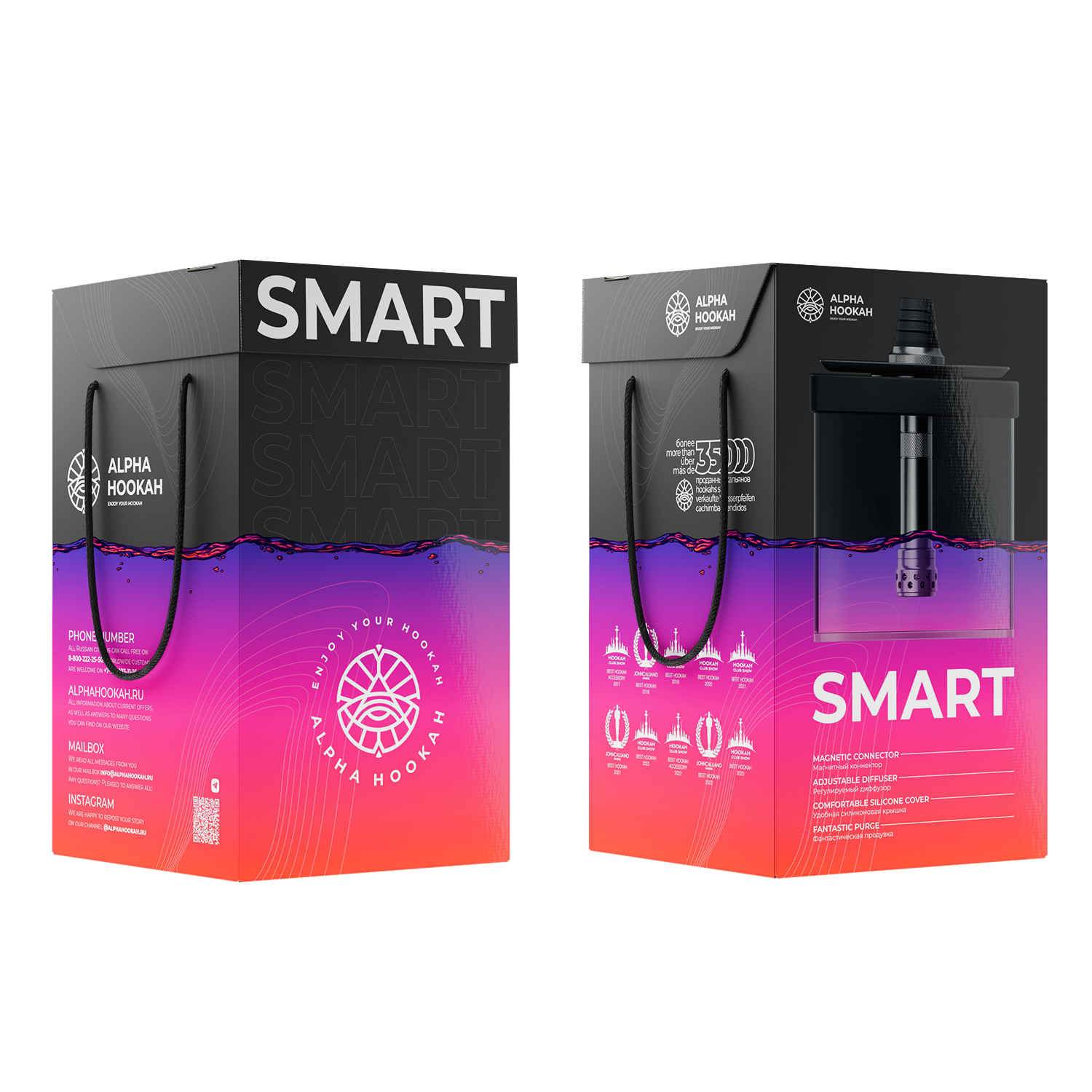 кальян alpha hookah - smart box — Hookah Market кальян alpha hookah - smart box