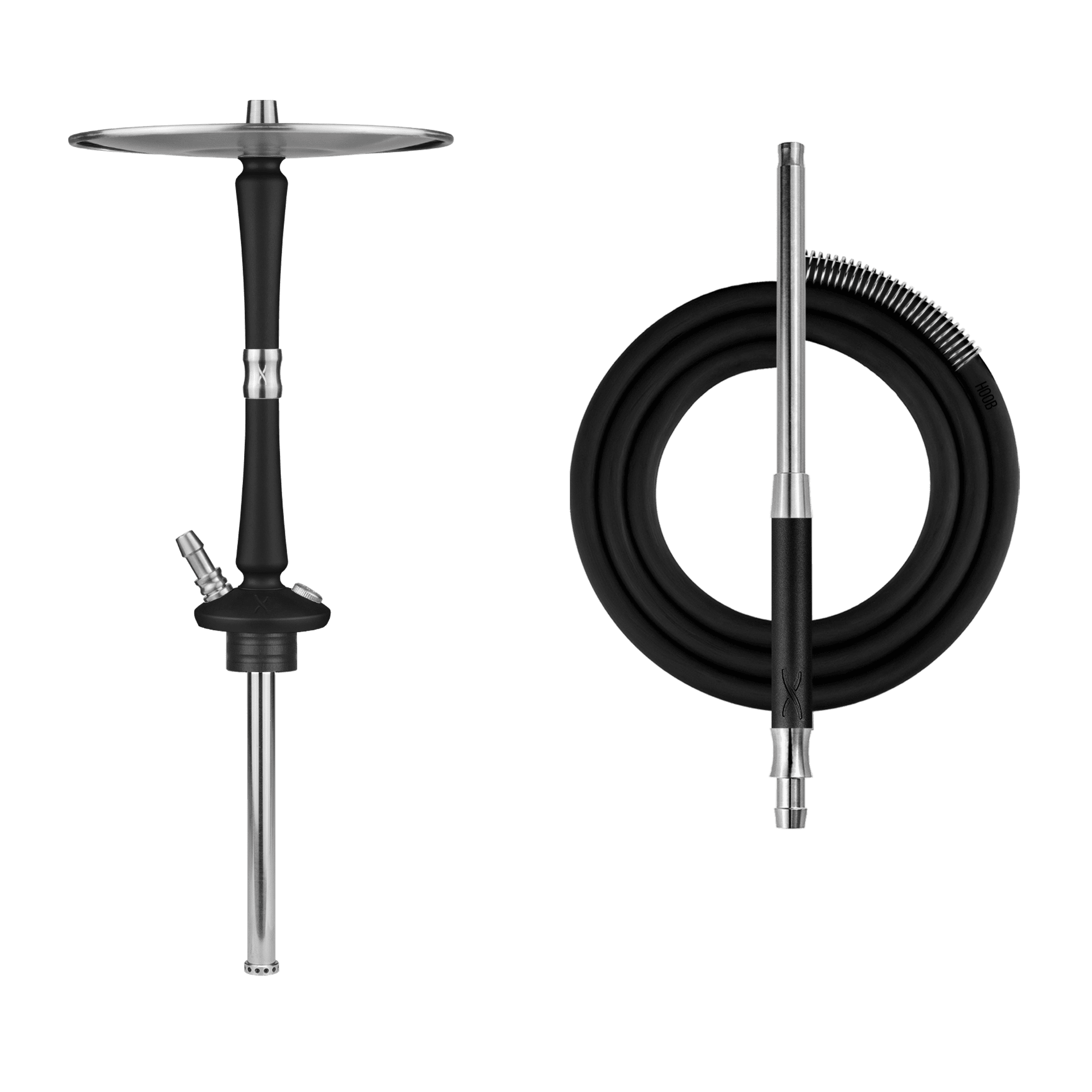 Кальян Hoob Go | Чёрный x Нержавеющая сталь