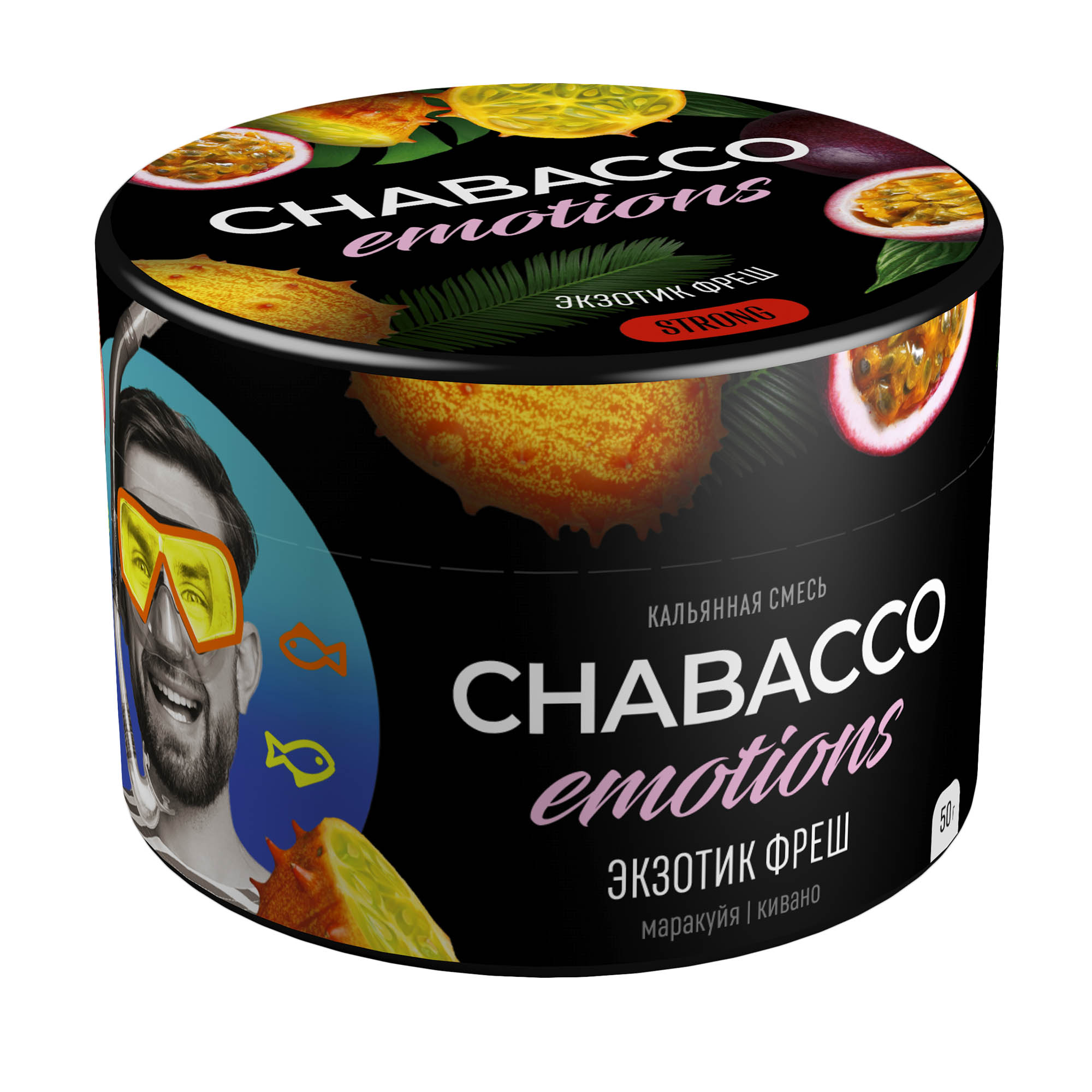 (M) Chabacco Emotions Medium 50 г Exotic Fresh (Экзотик фреш) (M) Chabacco Emotions Medium 50 г Exotic Fresh (Экзотик фреш)