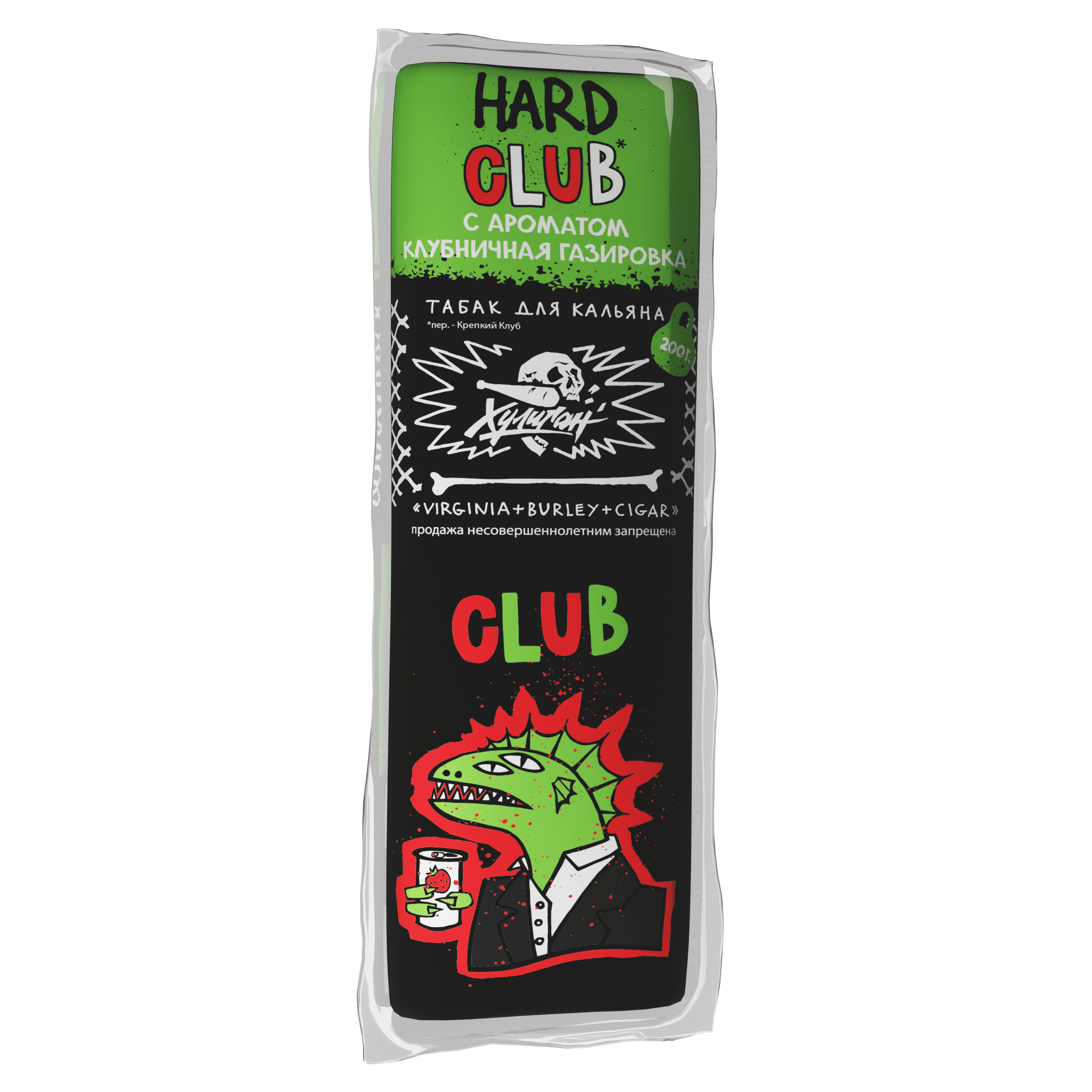 (M) Хулиган Хард 200 г Club (Клубничная газировка)