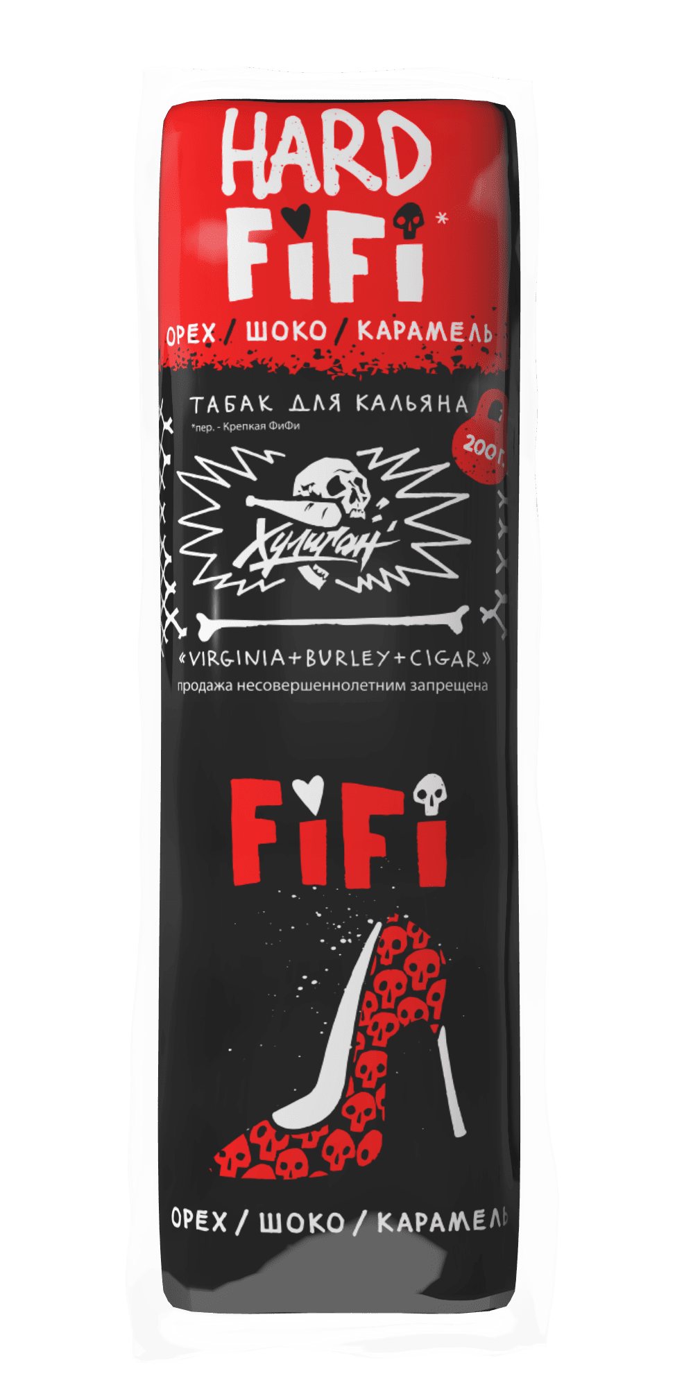 (M) Хулиган Хард 200 г FiFi (Шоколадно-ореховая ириска)