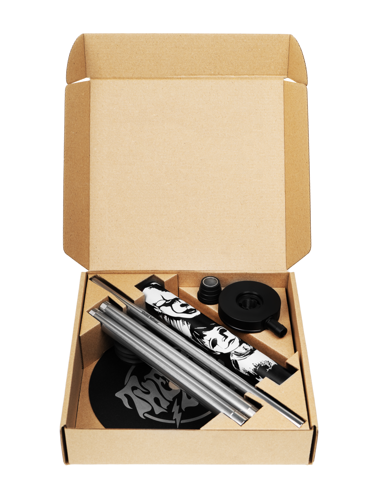  кальян gold miner - freestyle it (black) 