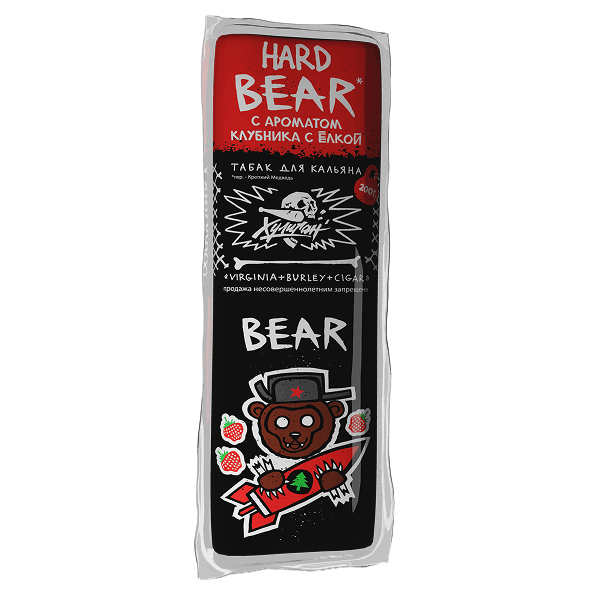 (M) Хулиган Хард 200 г Bear (Клубника с елкой)