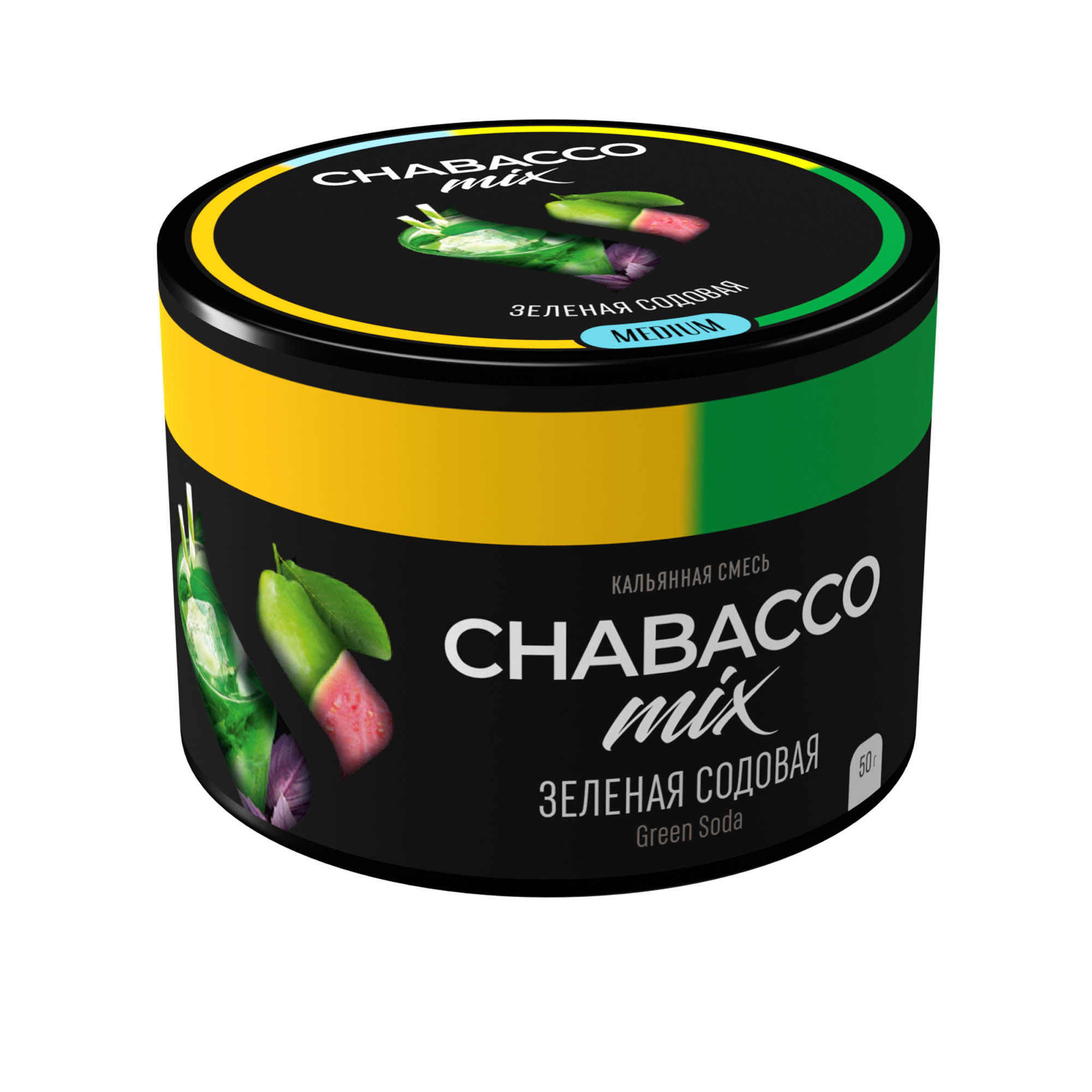 (M) Chabacco Mix 50 г Green Soda (Зеленая содовая)