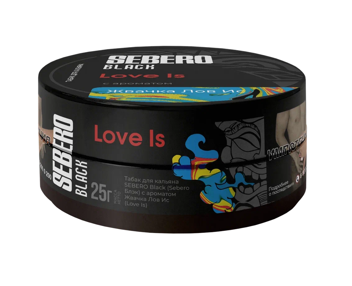 (M) Sebero Black 25 г Love Is (Жвачка Лов Ис) (M) Sebero Black 25 г Love Is (Жвачка Лов Ис)