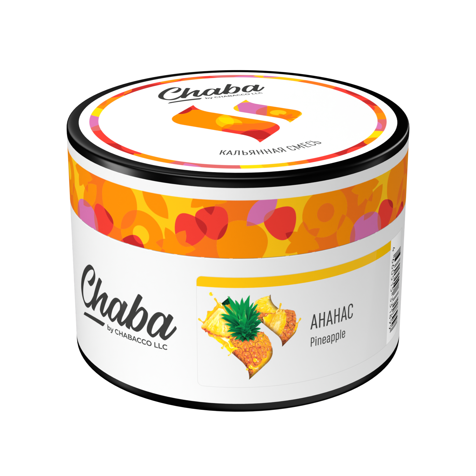  (m) chaba mix 40 г pineapple (ананас) nicotine free 