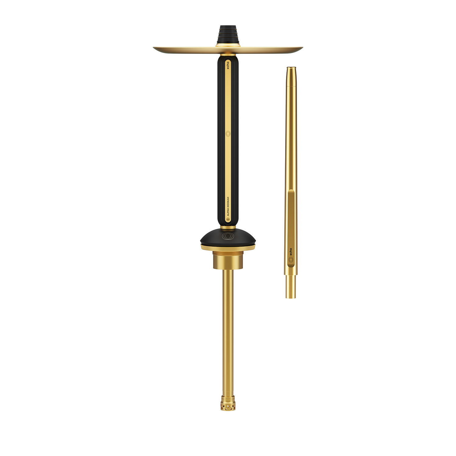  кальян alpha hookah - echo gold noir 
