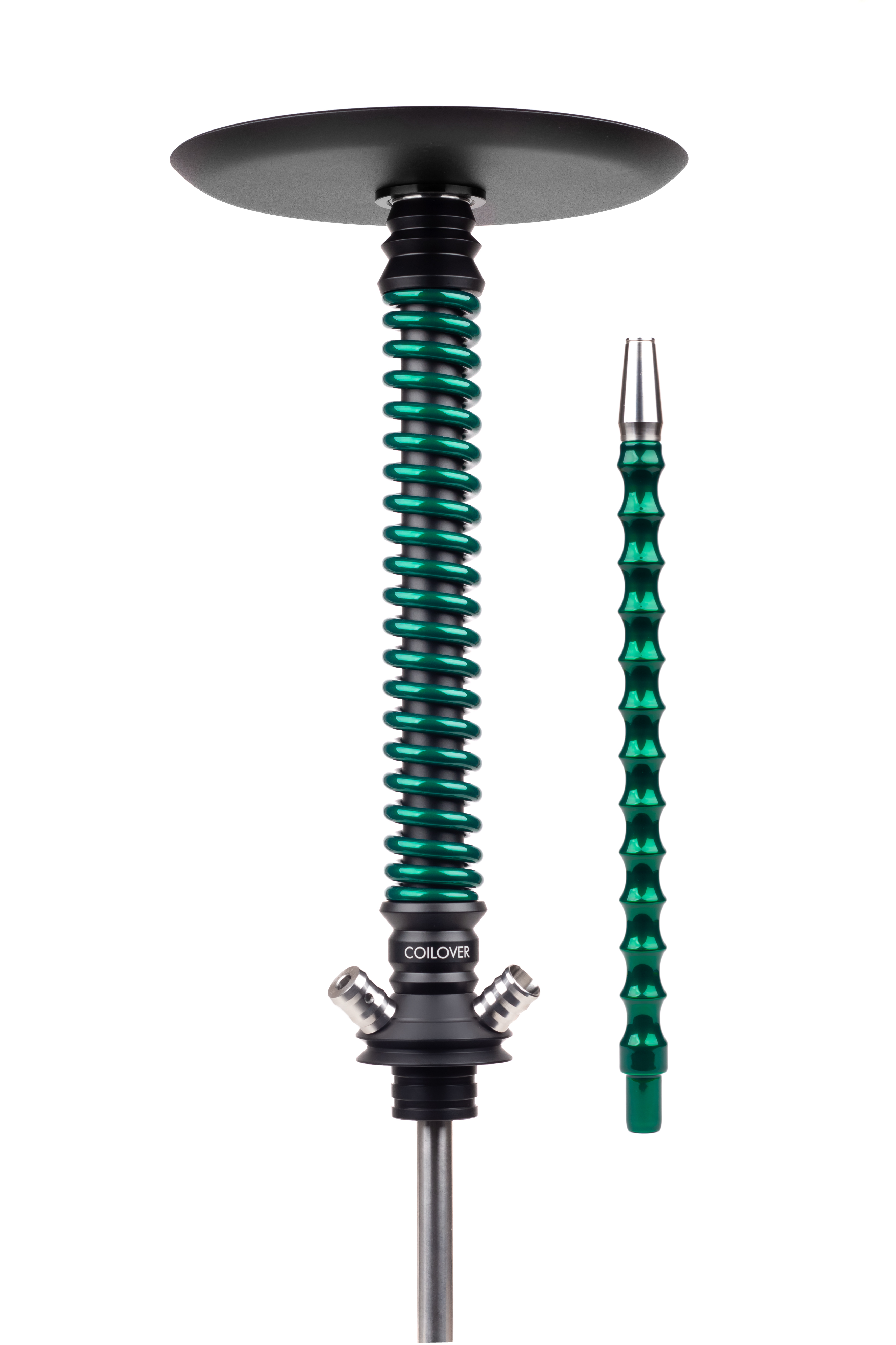 Кальян Mamay Customs Coilover Big Base Черный мат./Зеленый лак