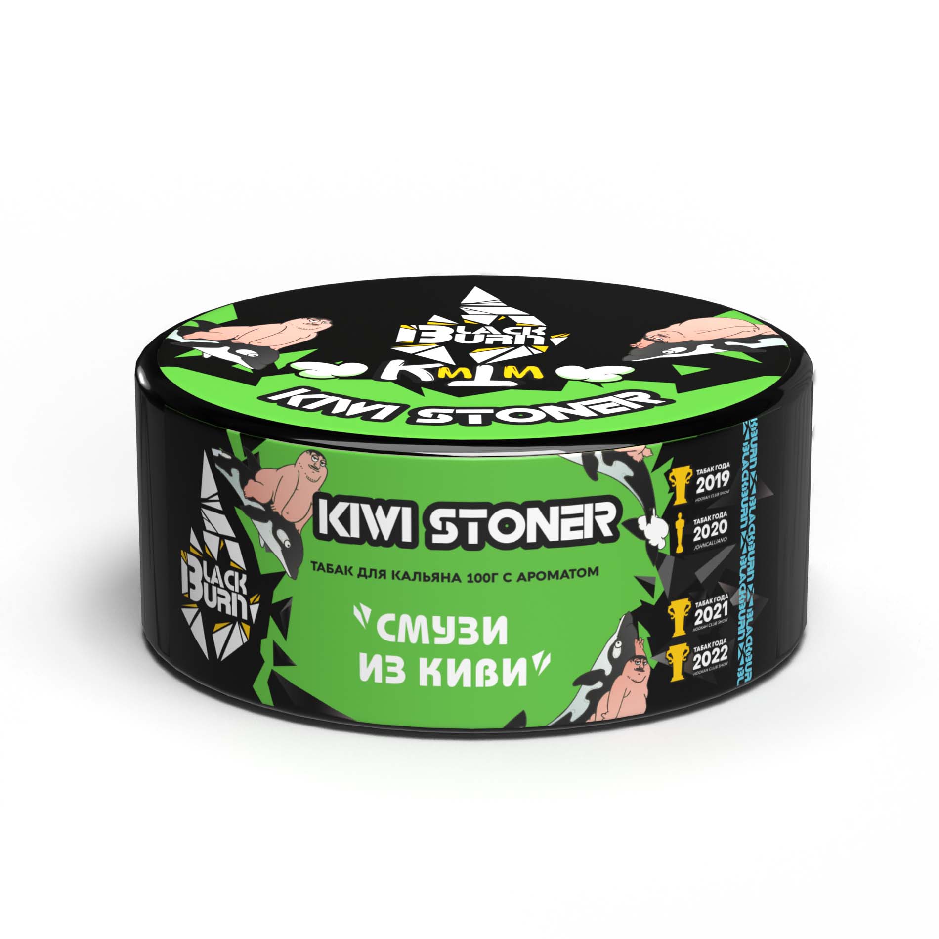 (M) Burn Black 100 г KiwiStoner (Киви смузи)