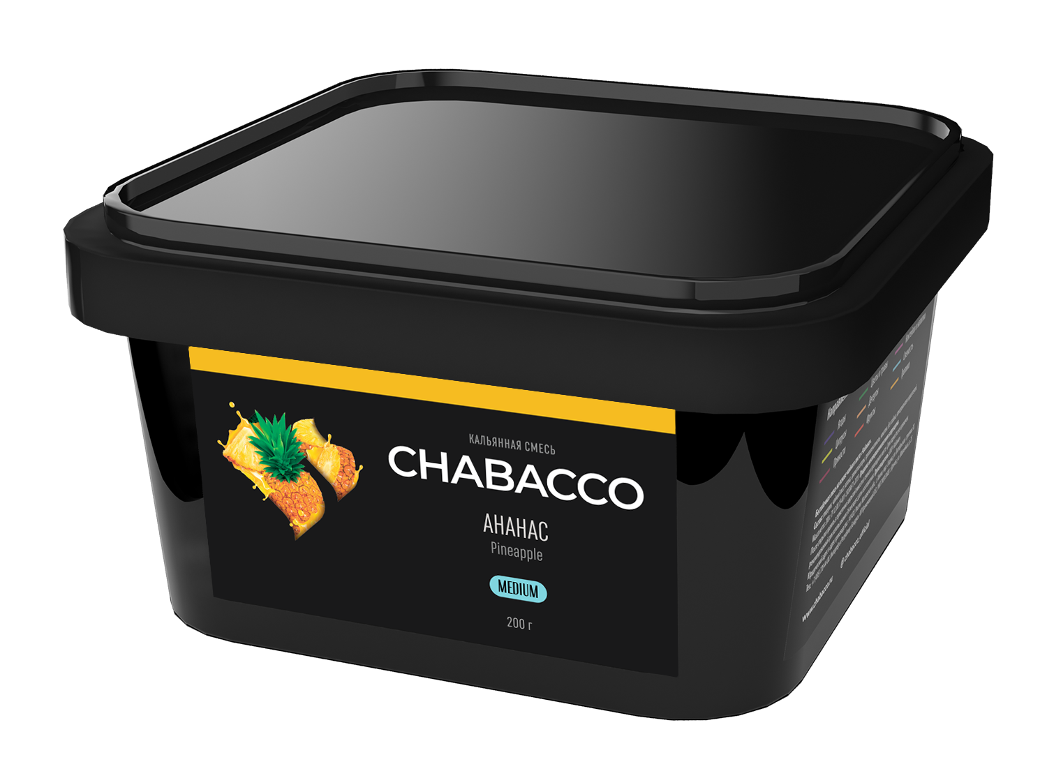  (m) chabacco medium 200 г pineapple (ананас) 