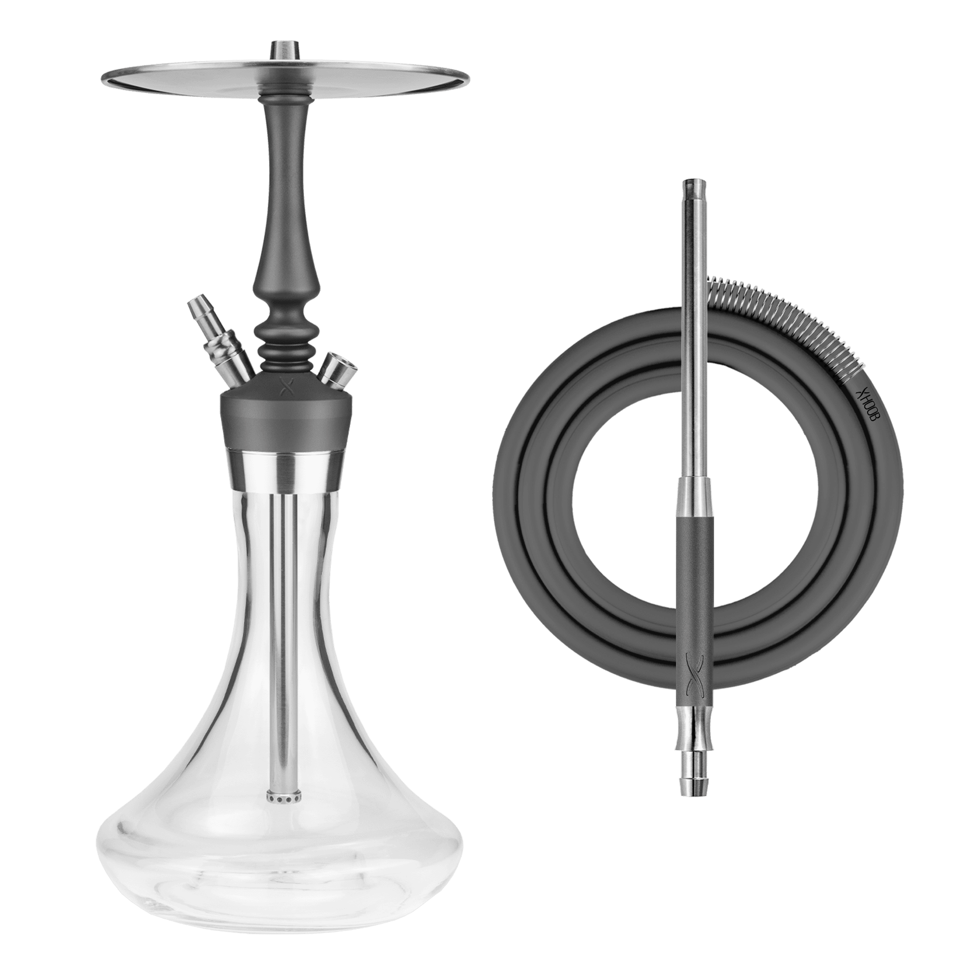 Кальян Hoob Mars Pro Mini | Космический серый x Нержавеющая сталь