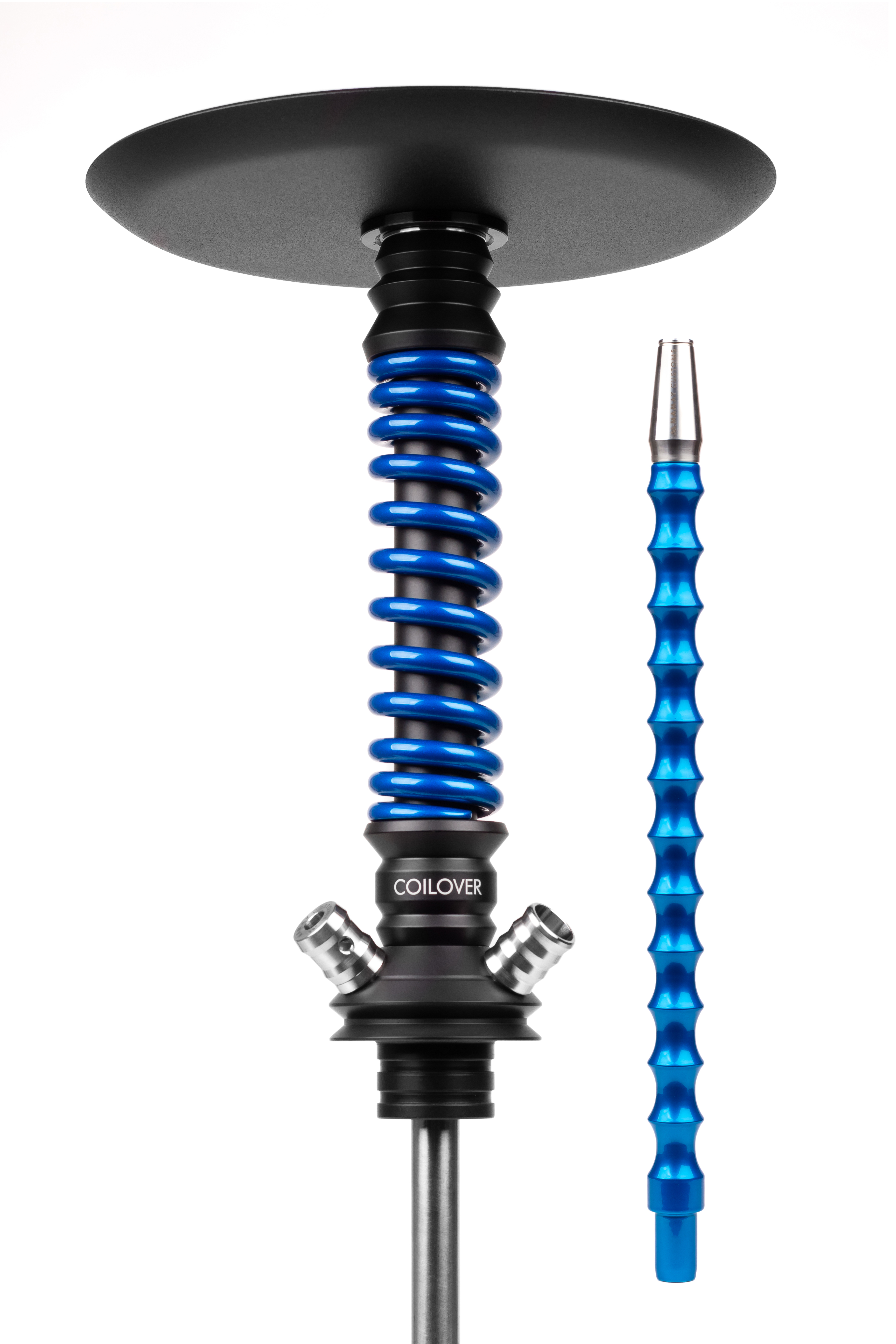 Кальян Mamay Сustoms Coilover Mini Base Черный матовый/Голубой лак