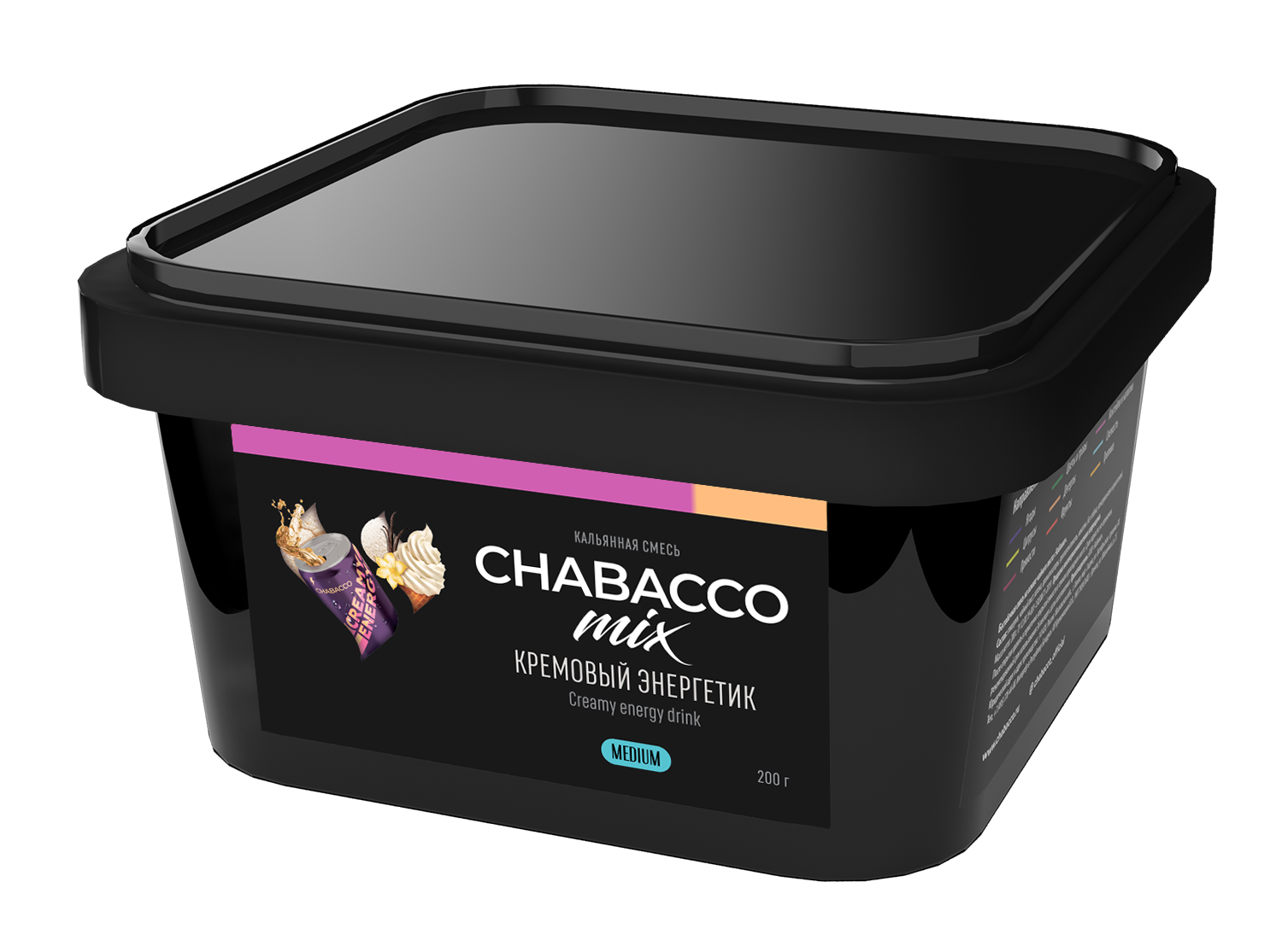 (M) Chabacco Mix 200 г Creamy Energy Drink (Кремовый энергетик)