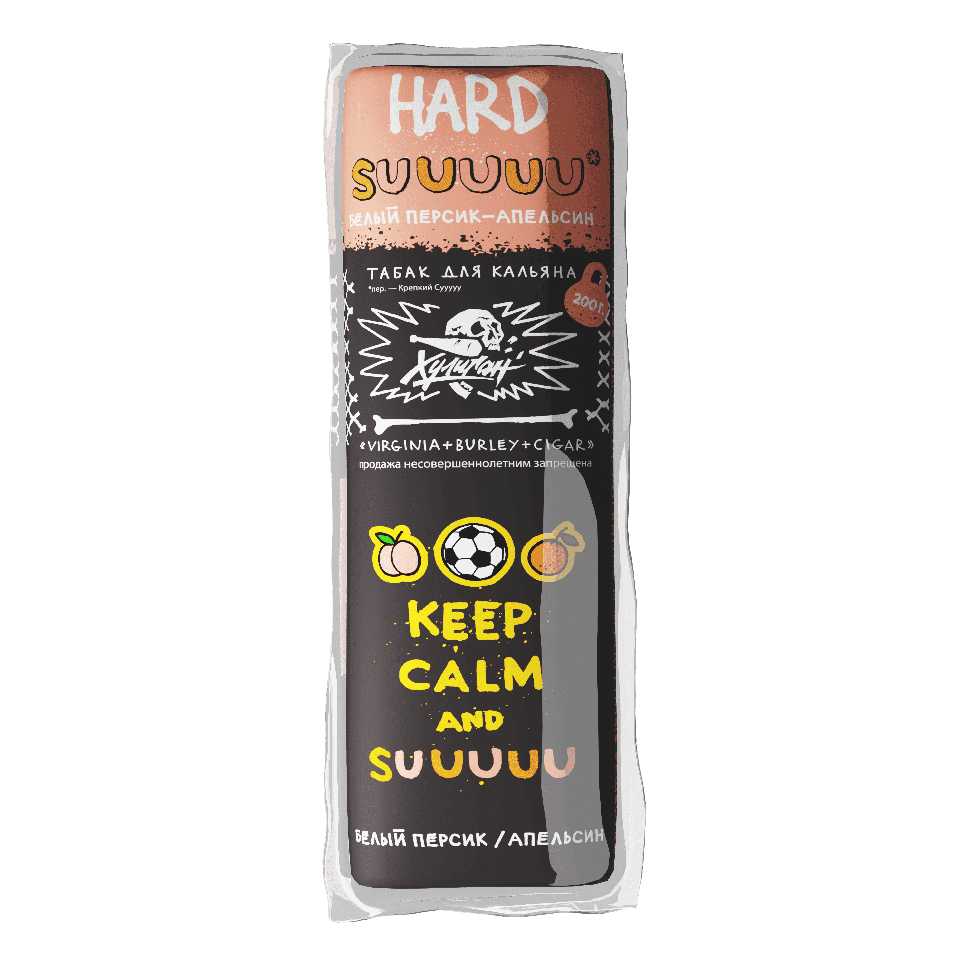 (M) Хулиган Хард 200 г SUUUUU (Белый персик-апельсин)