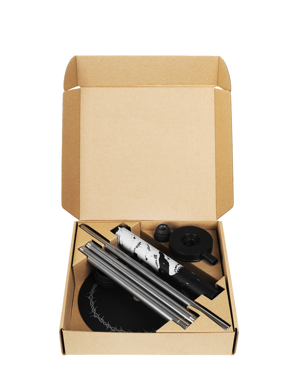  кальян gold miner - freestyle wolf (black) 