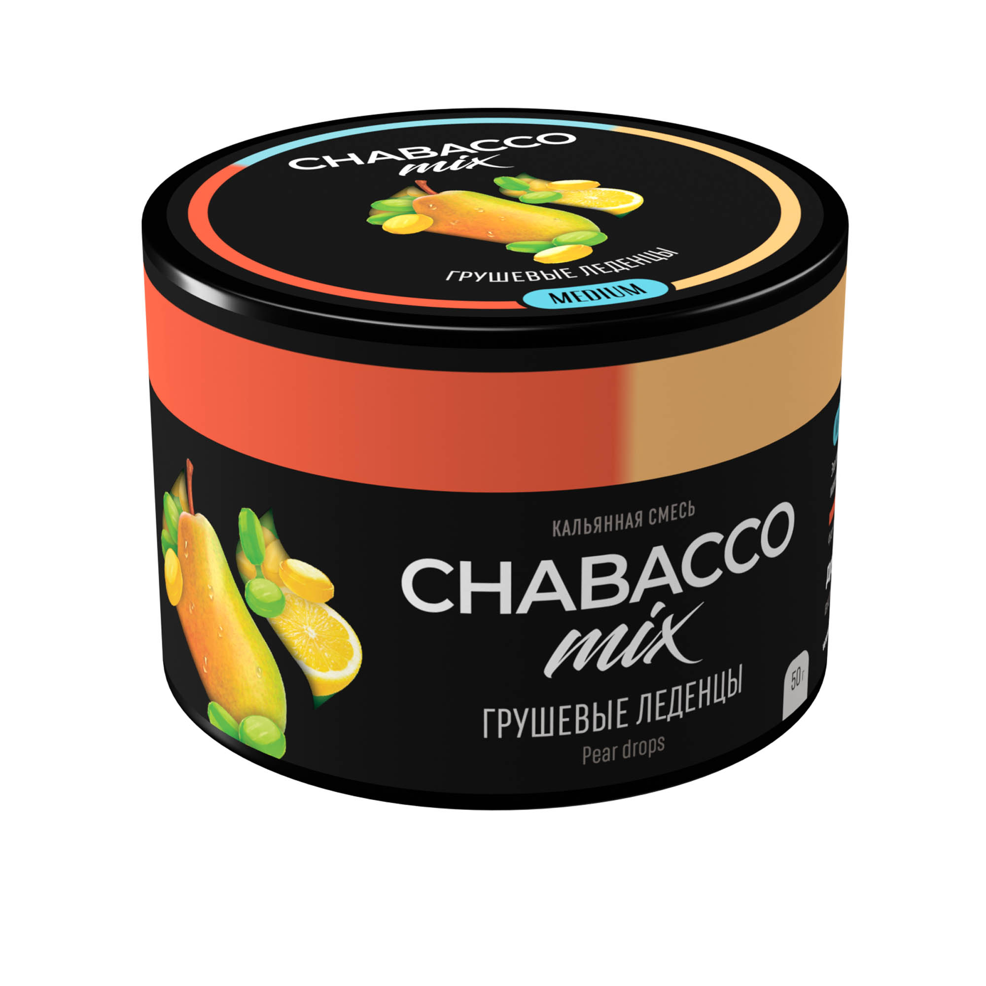 (M) Chabacco Mix 50 г Pear Drops (Грушевые леденцы)