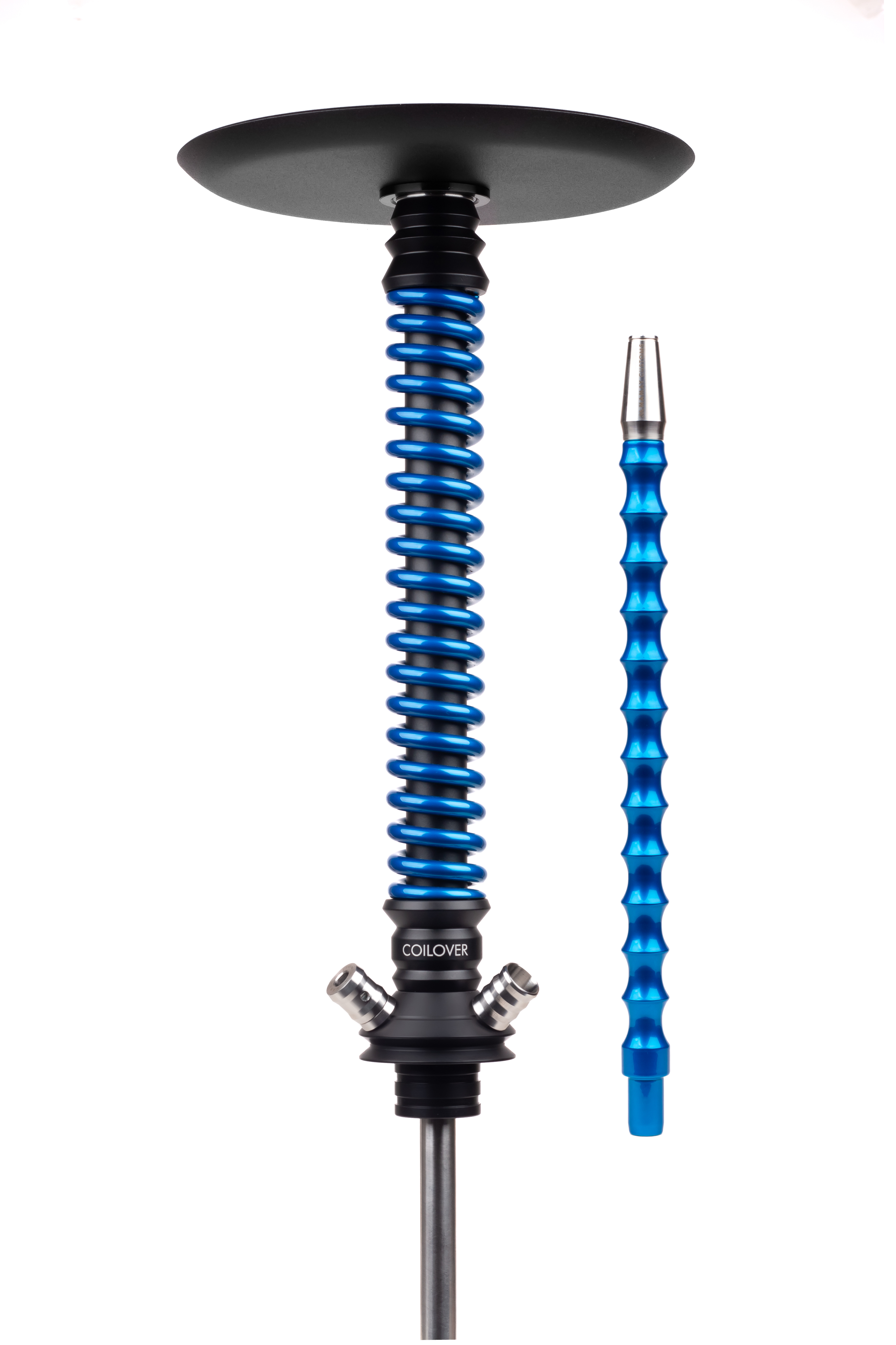 Кальян Mamay Customs Coilover Big Base Черный мат./Голубой лак