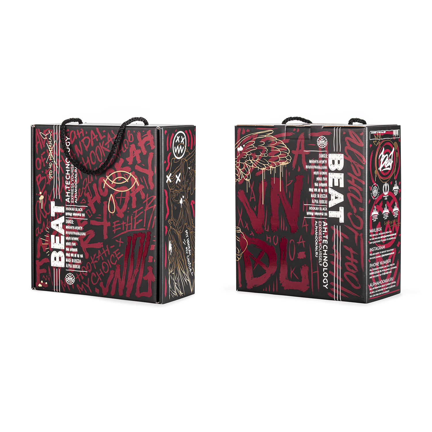  кальян alpha hookah beat vandal (колба clear) 