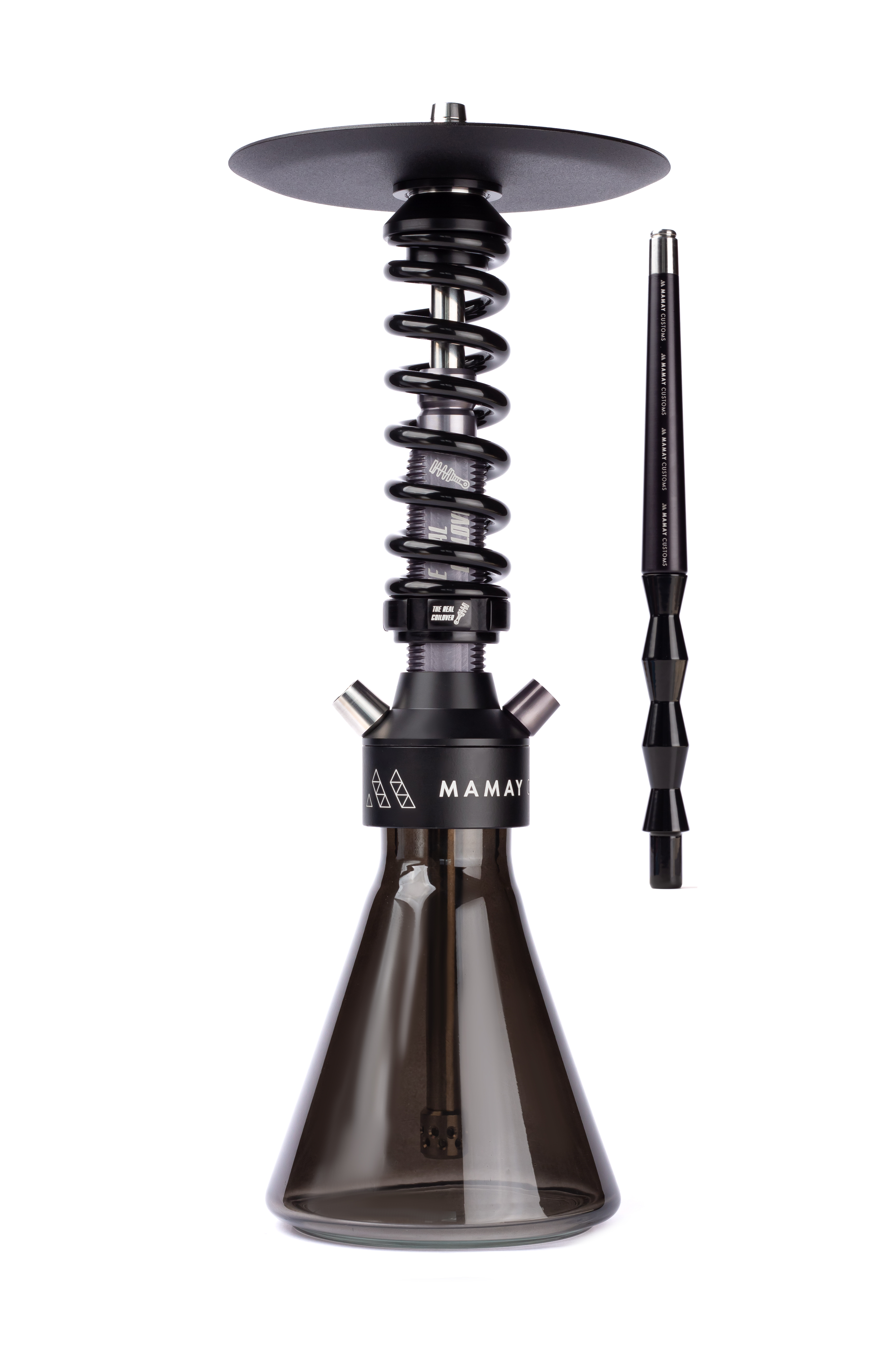 Кальян Mamay Customs Coilover TRC Black in black (Колба Conical Dark)