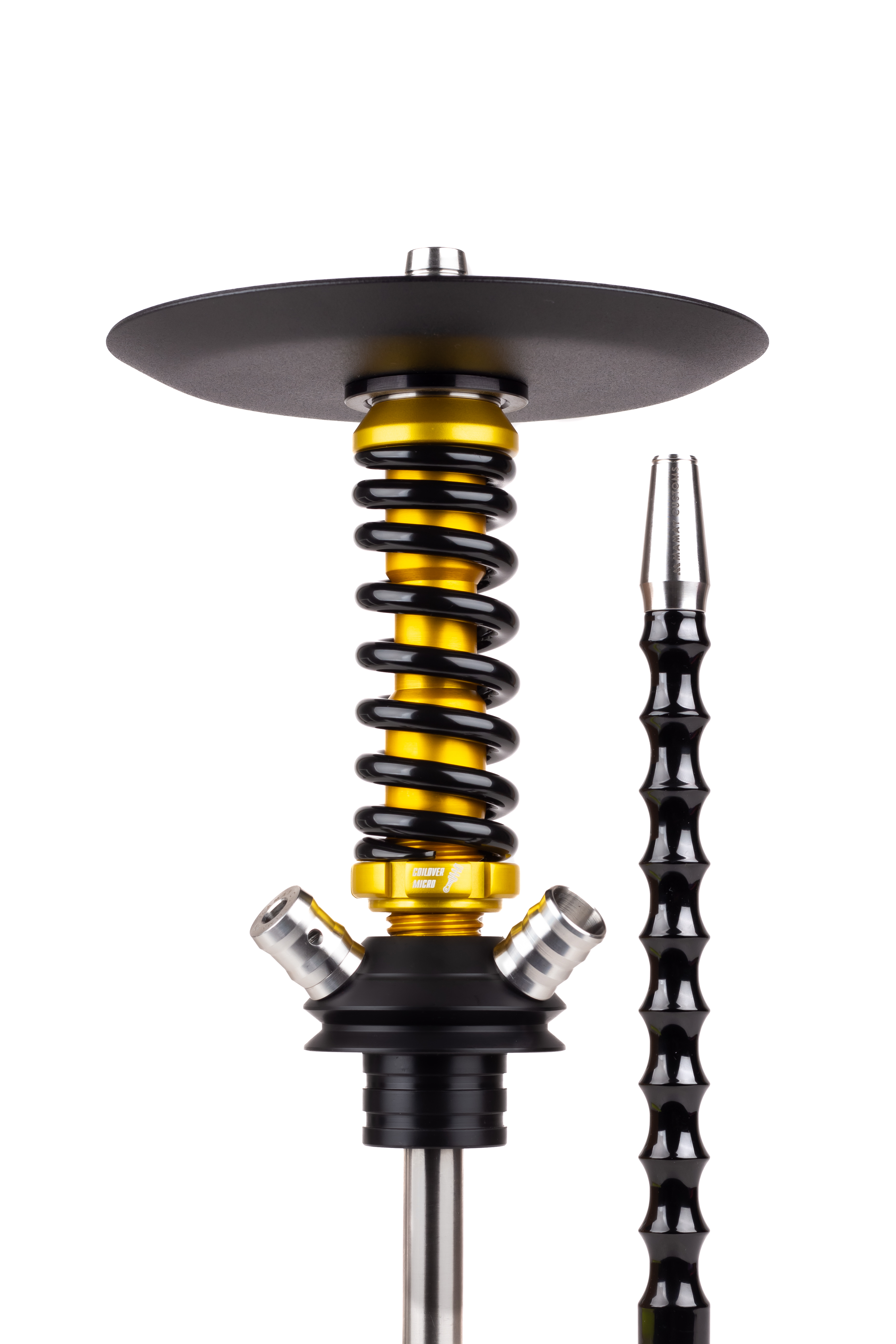 Кальян Mamay Customs Coilover Micro Anod Золотой/Черный глянец