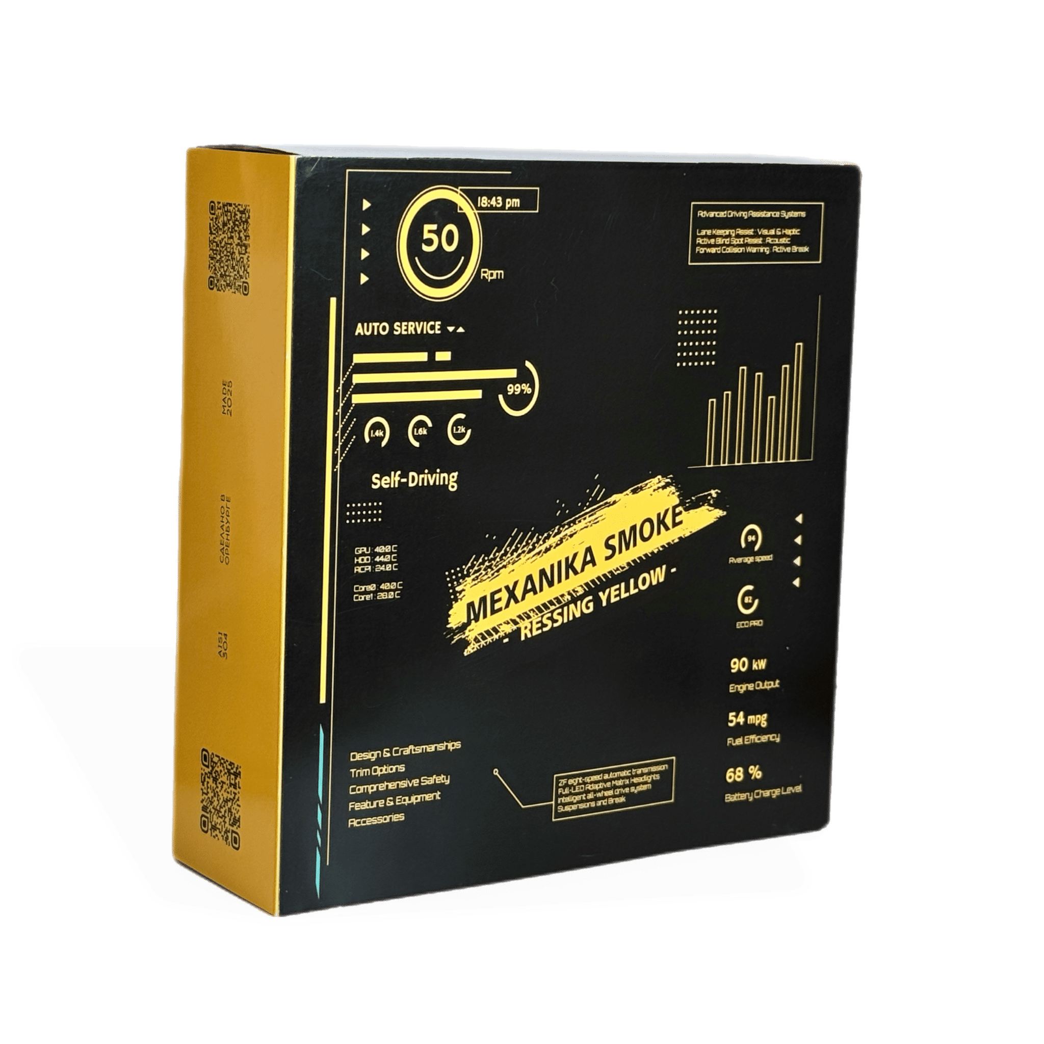  кальян mexanika stm - racing yellow 