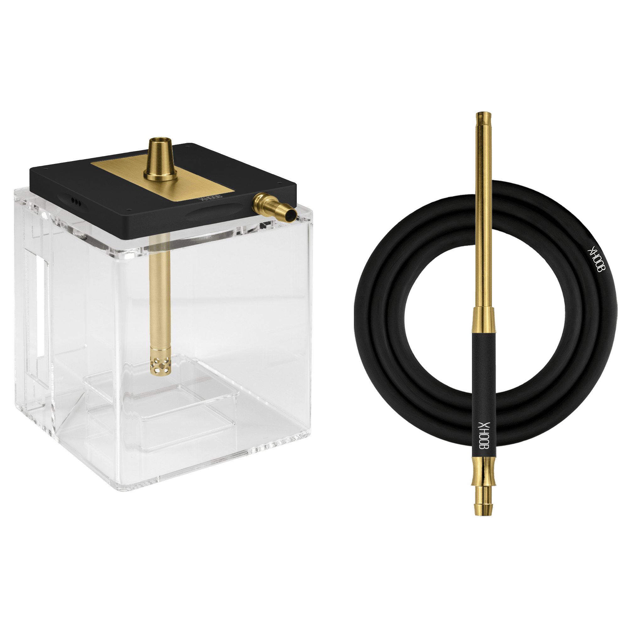 Кальян Hoob Atom | Чёрный x Золото