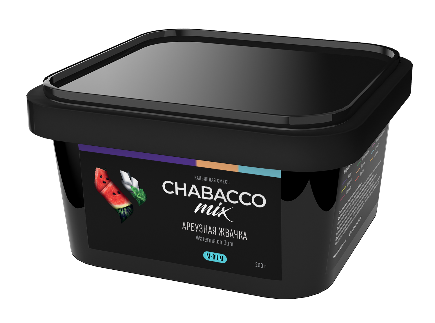 (M) Chabacco Mix 200 г Watermelon Gum (Арбузная жвачка)