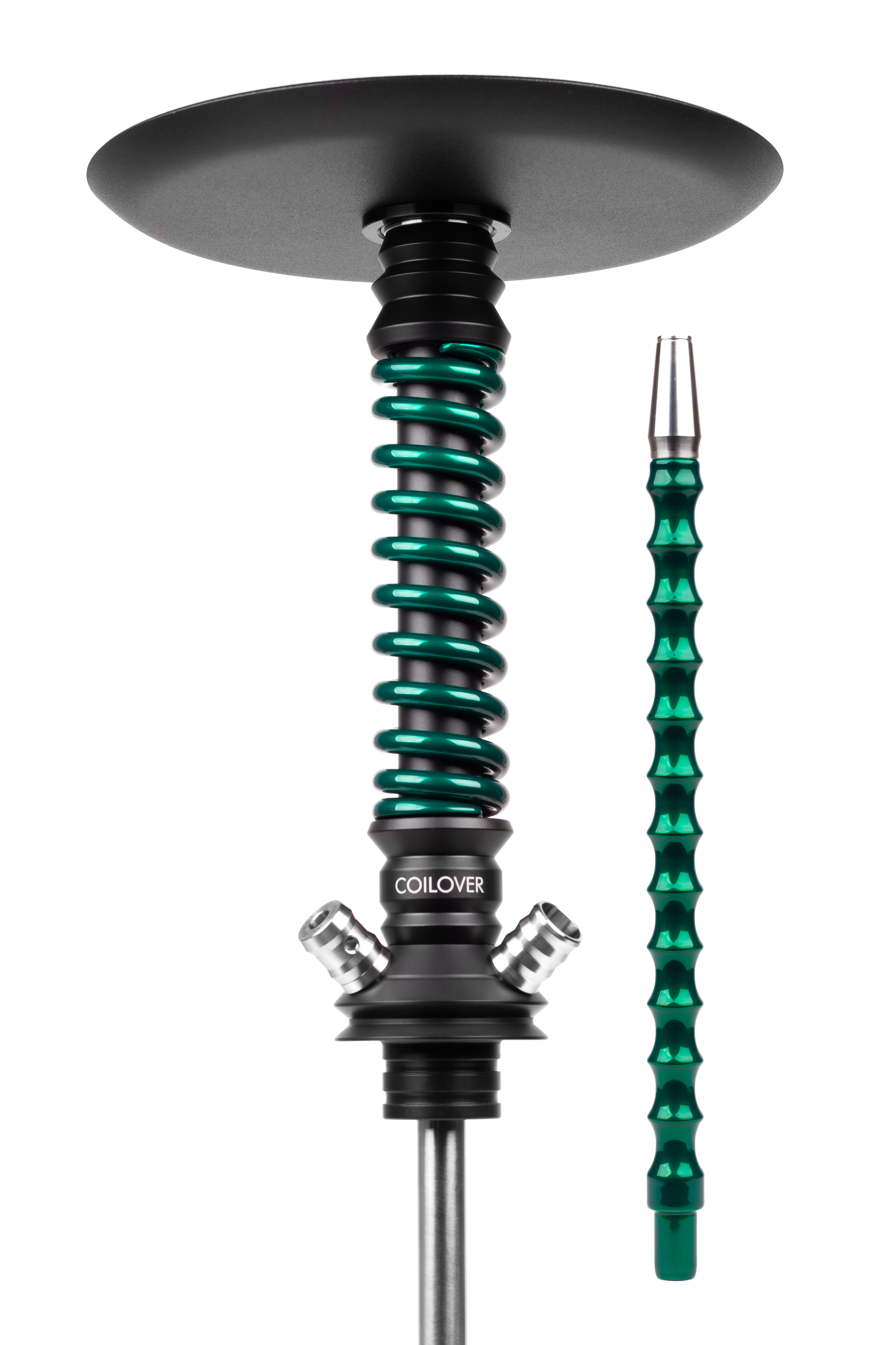 Кальян Mamay Сustoms Coilover Mini Base Черный матовый/Зеленый лак