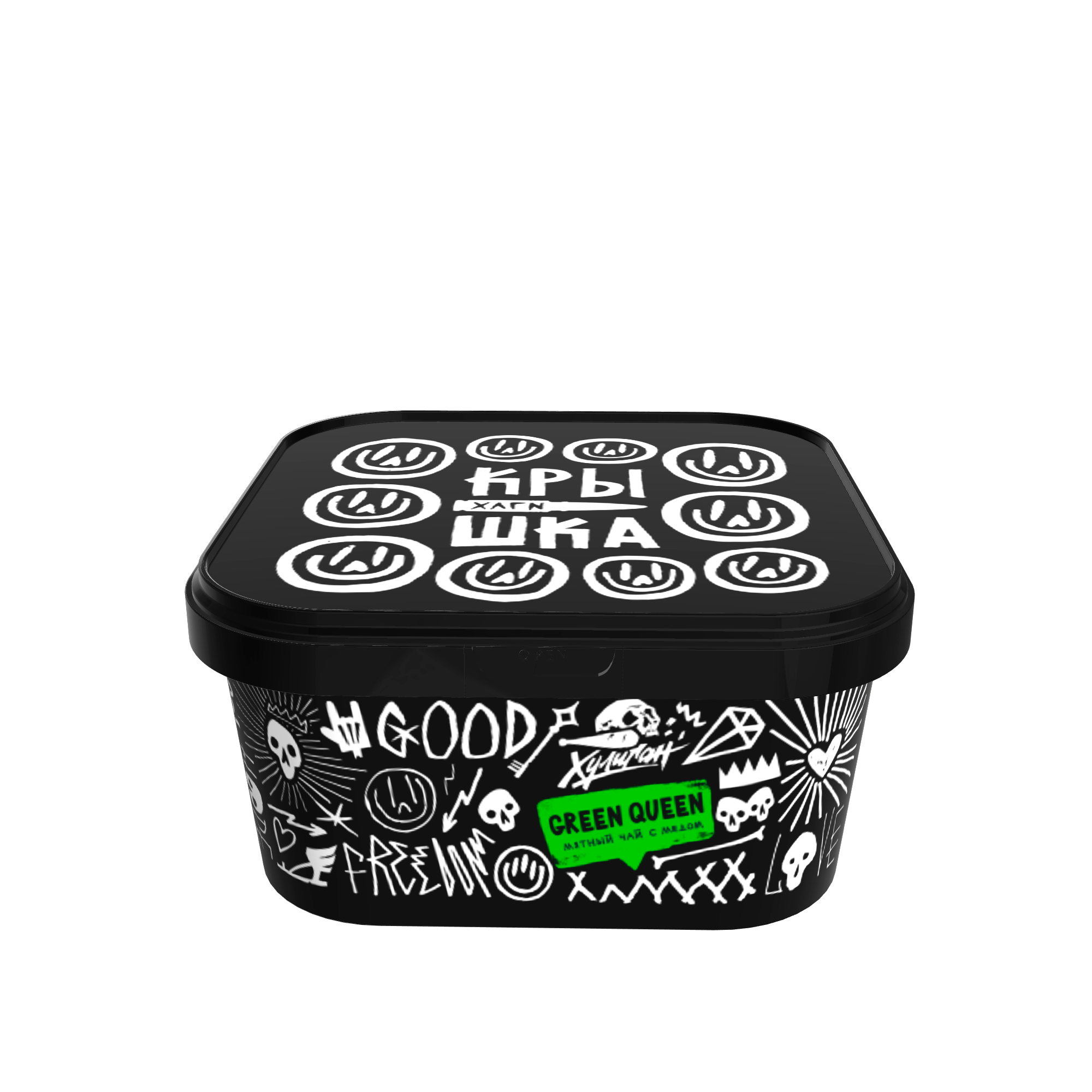 (M) Хулиган 200 г Green Queen (Мятный чай с мёдом)