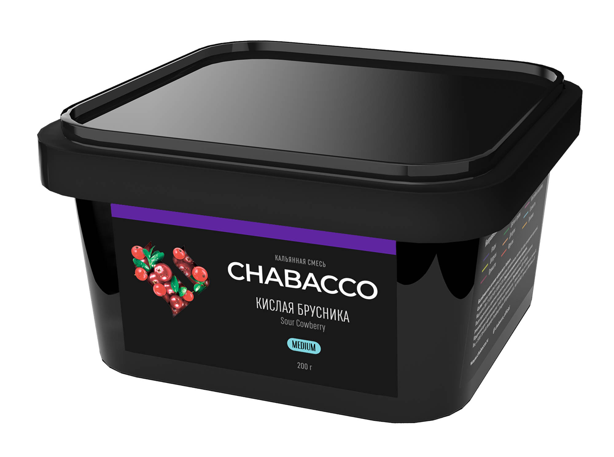 (M) Chabacco Medium 200 г Sour Cowberry (Кислая брусника)