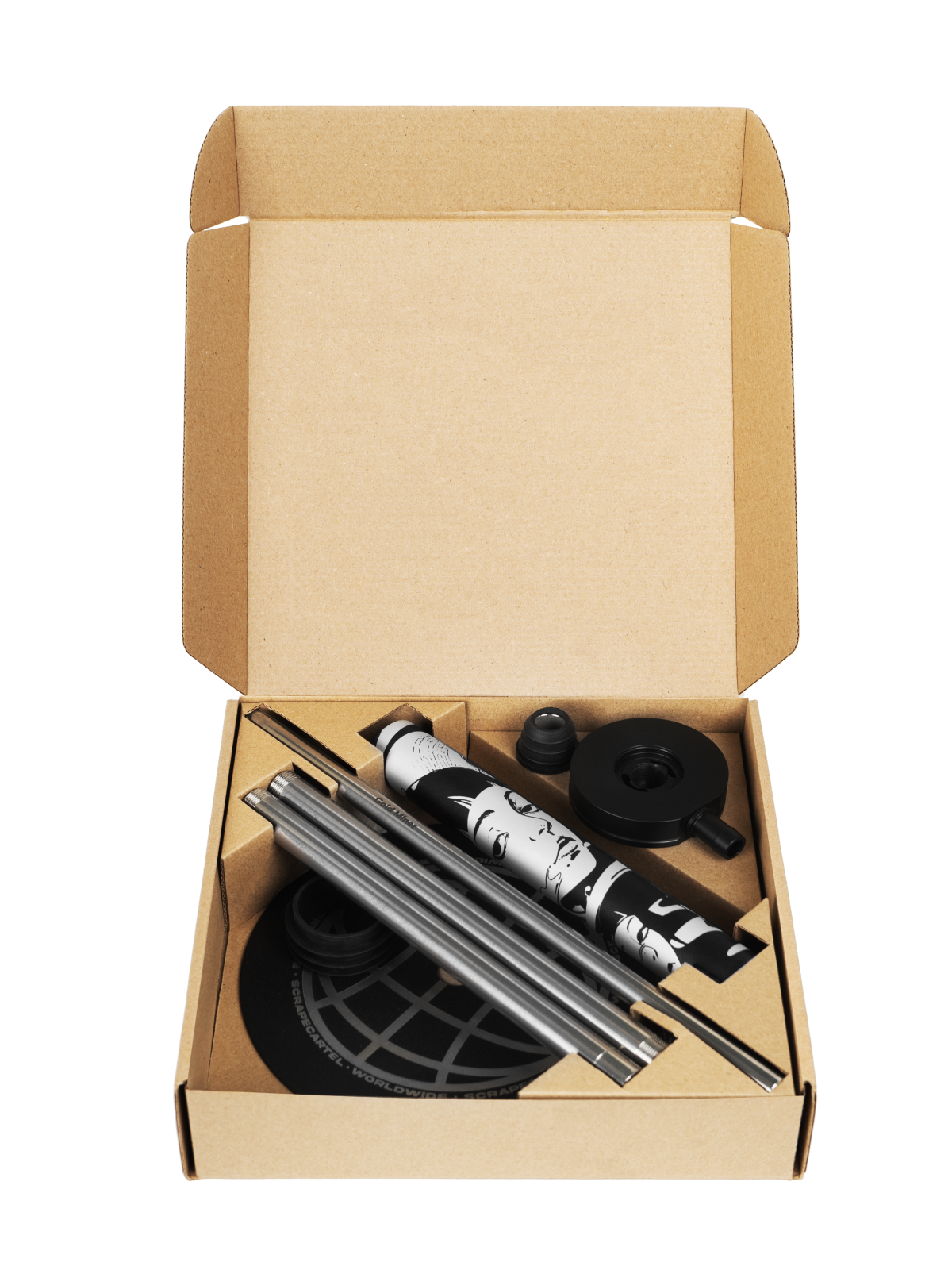  кальян gold miner - freestyle cyber girl (black) 