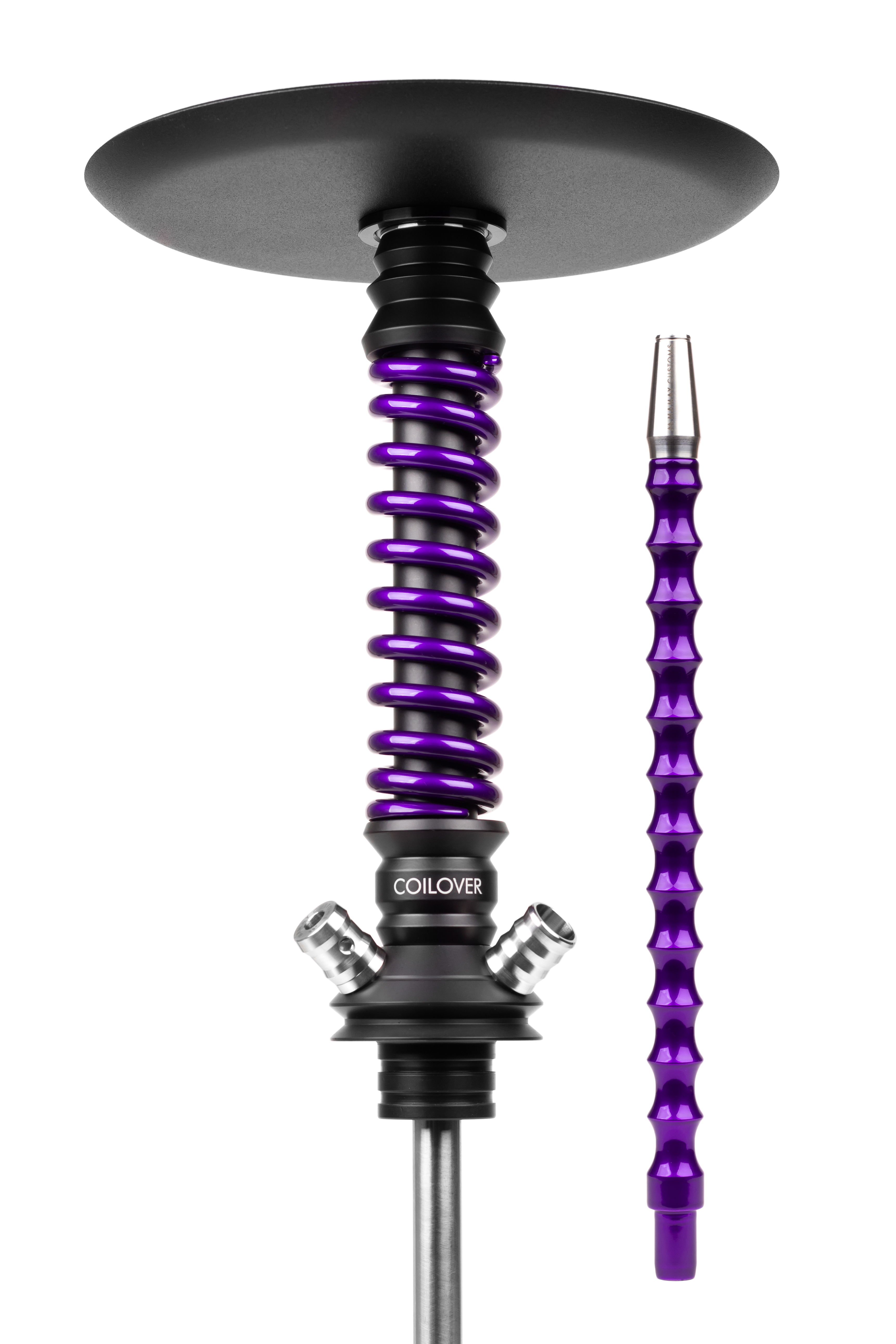Кальян Mamay Сustoms Coilover Mini Base Черный матовый/Фиолетовый лак