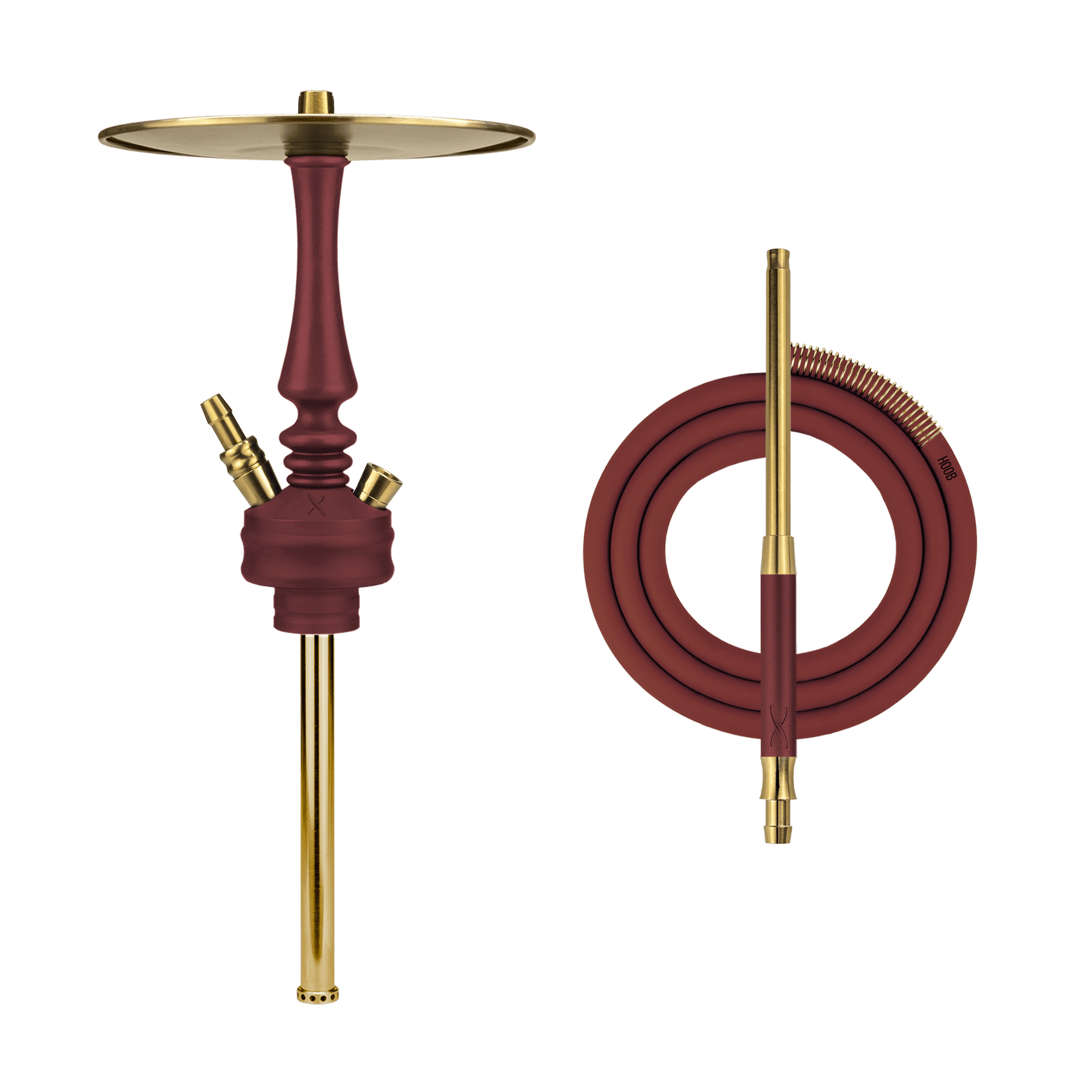 Кальян Hoob Mars Mini | Винный красный x Золото