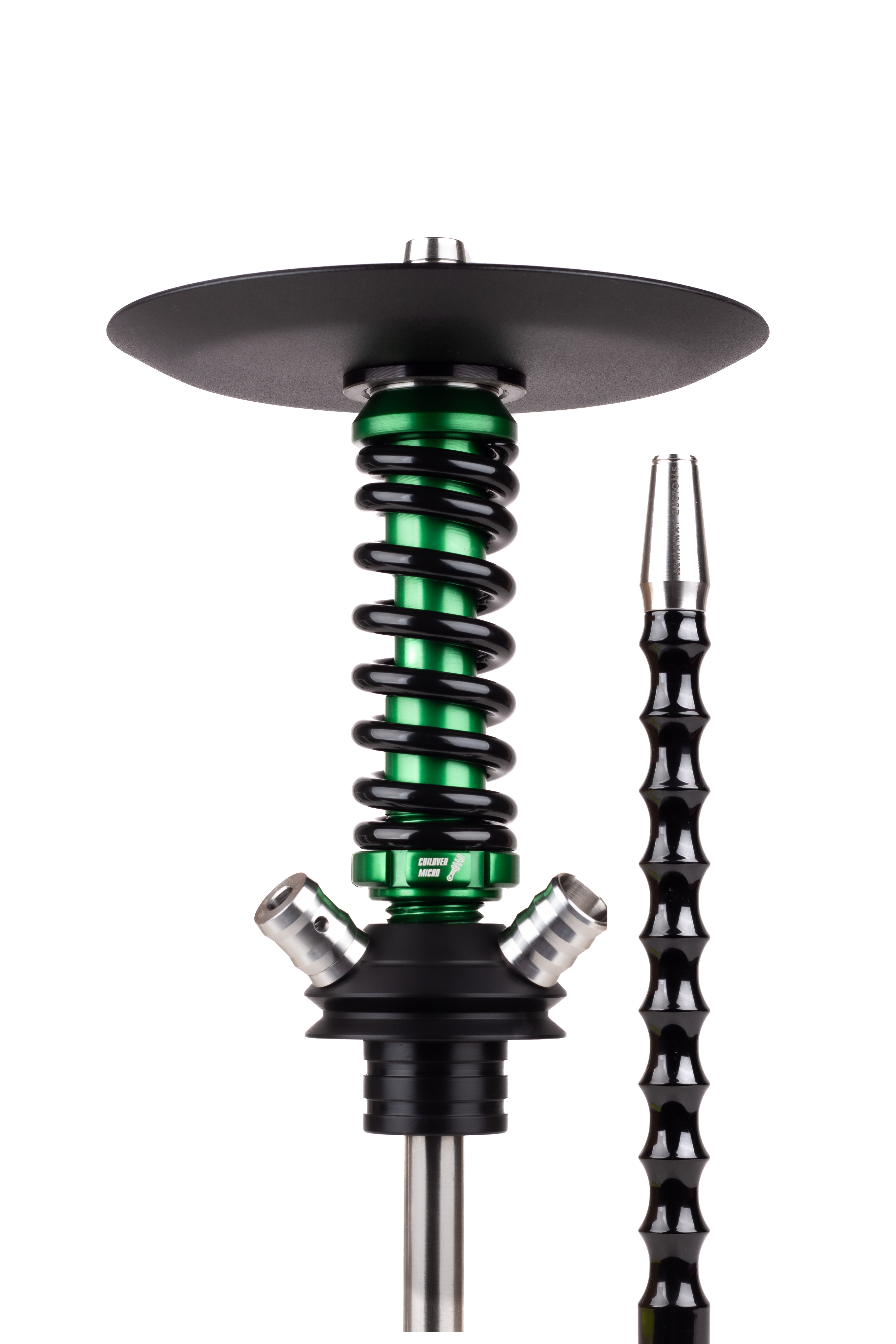 Кальян Mamay Customs Coilover Micro Anod Зеленый/Черный глянец