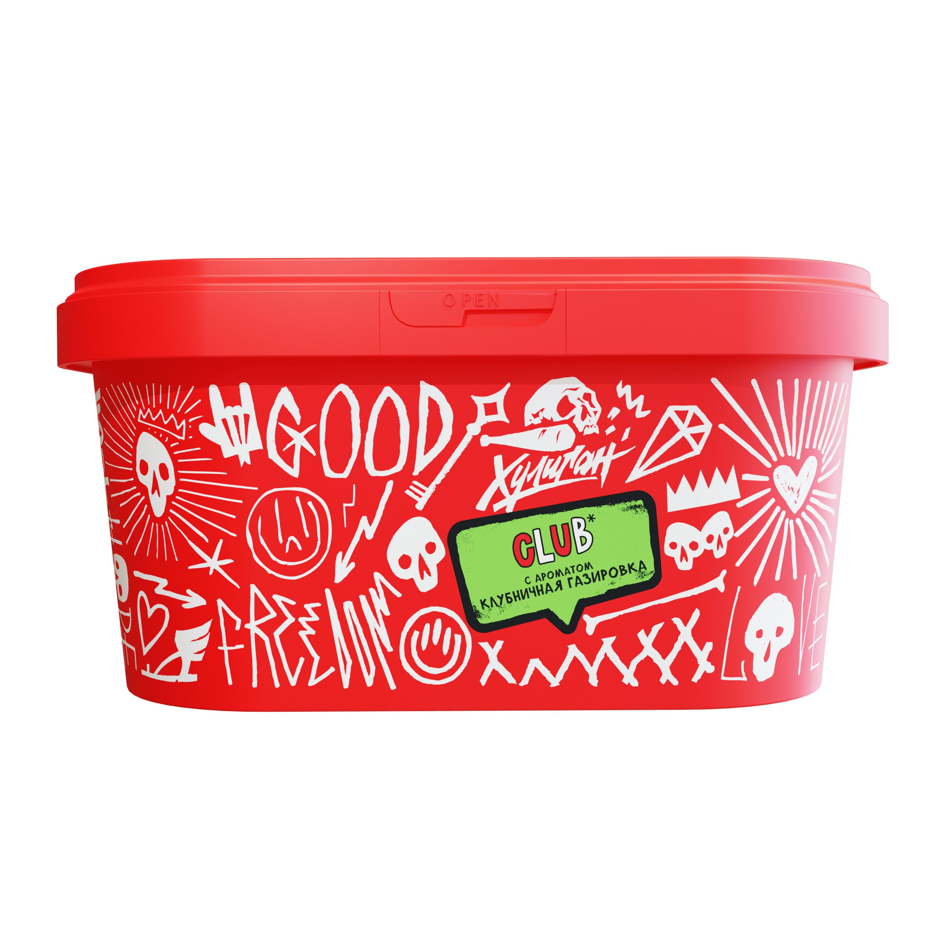 (M) Хулиган 200 г Club (Клубничная газировка)
